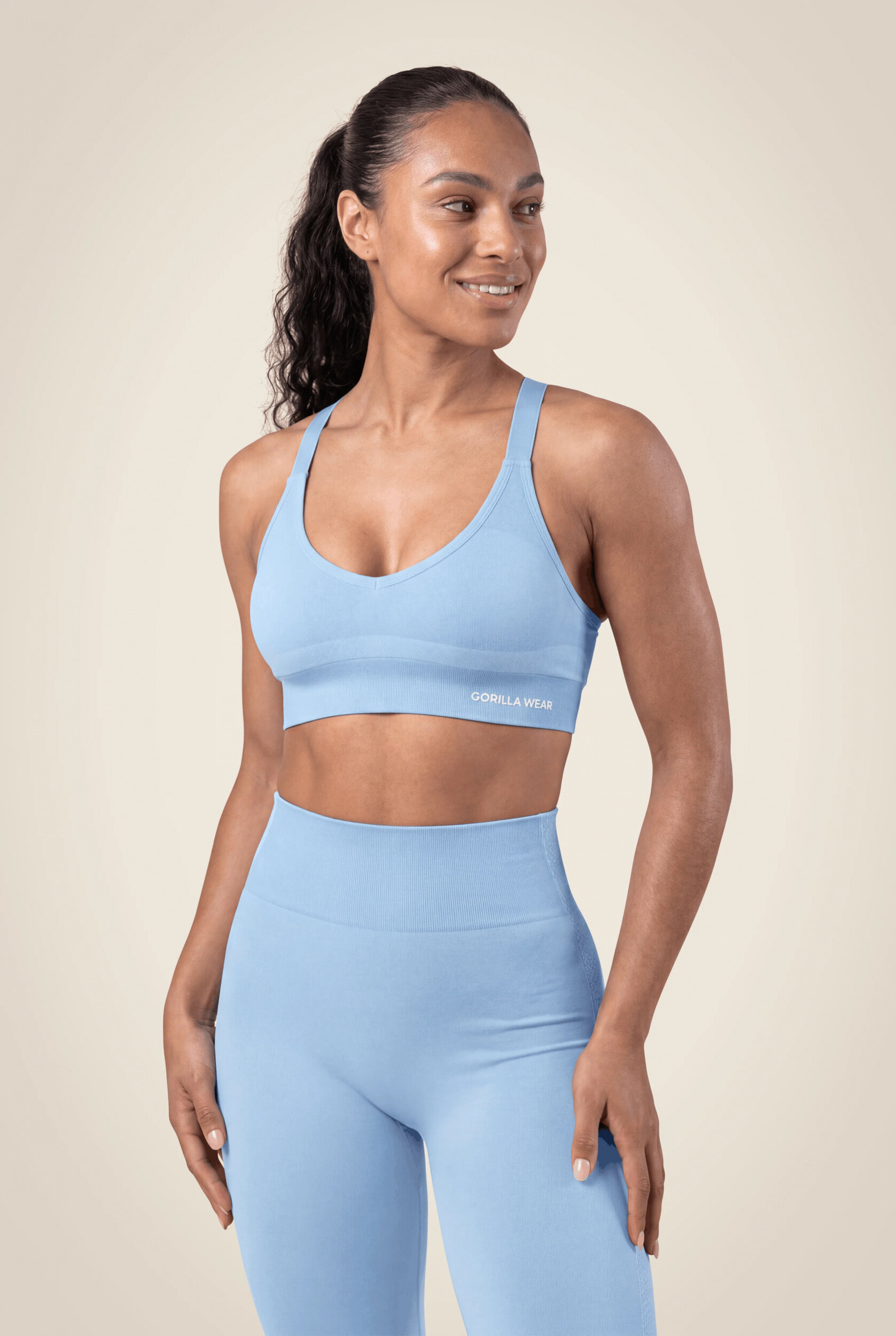 Brassière Selah Seamless Gorilla Wear femme - Bleu clair