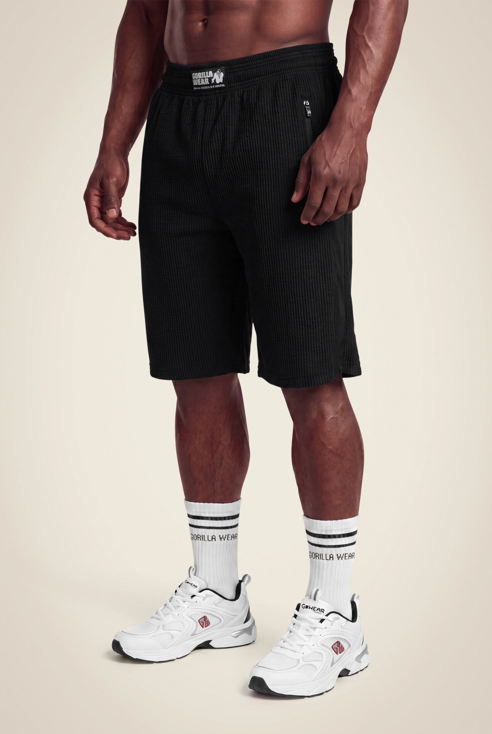 Short Old School Augustine Gorilla Wear homme - Noir, photographie 1