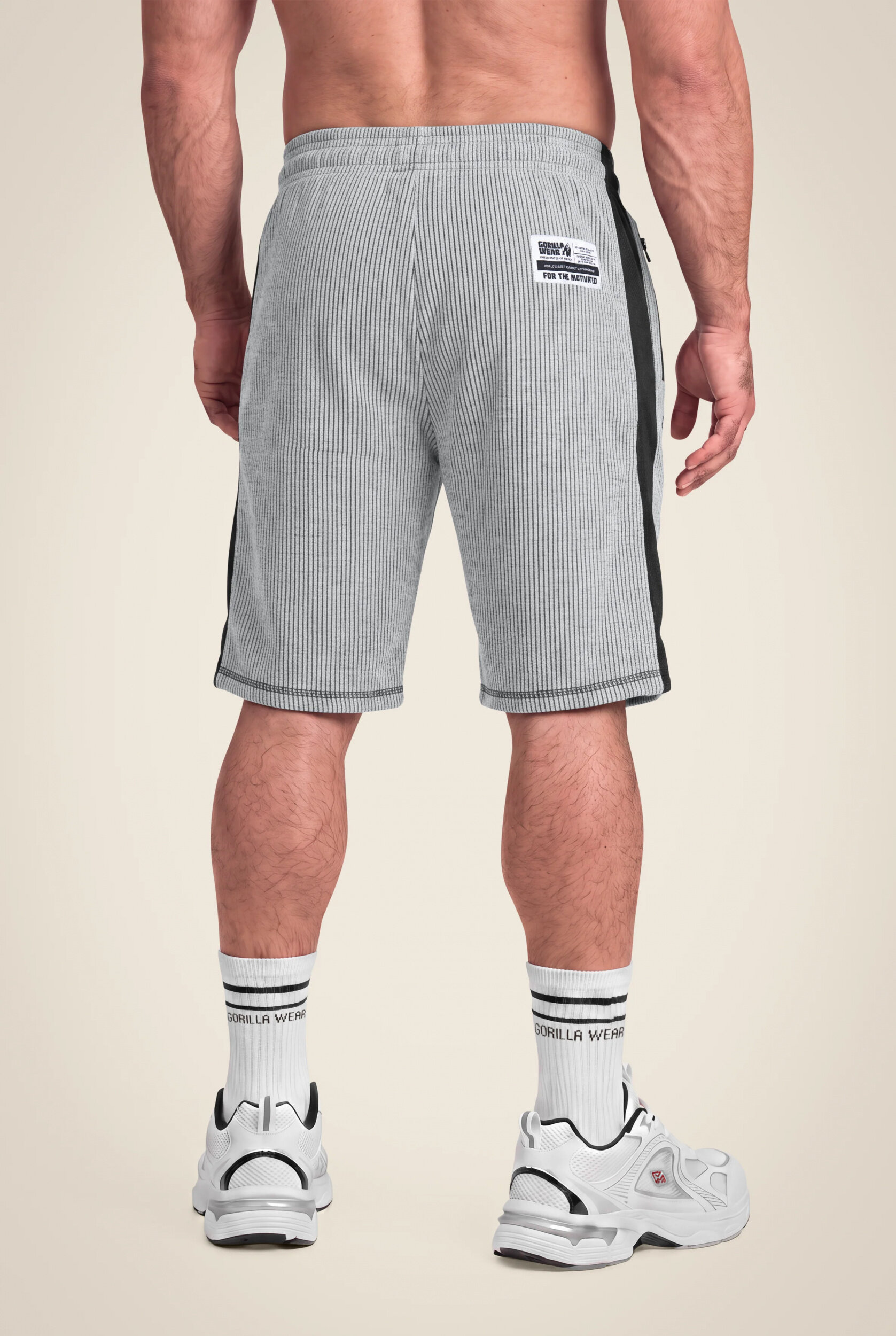 Short Old School Augustine Gorilla Wear homme - Gris, photographie 2