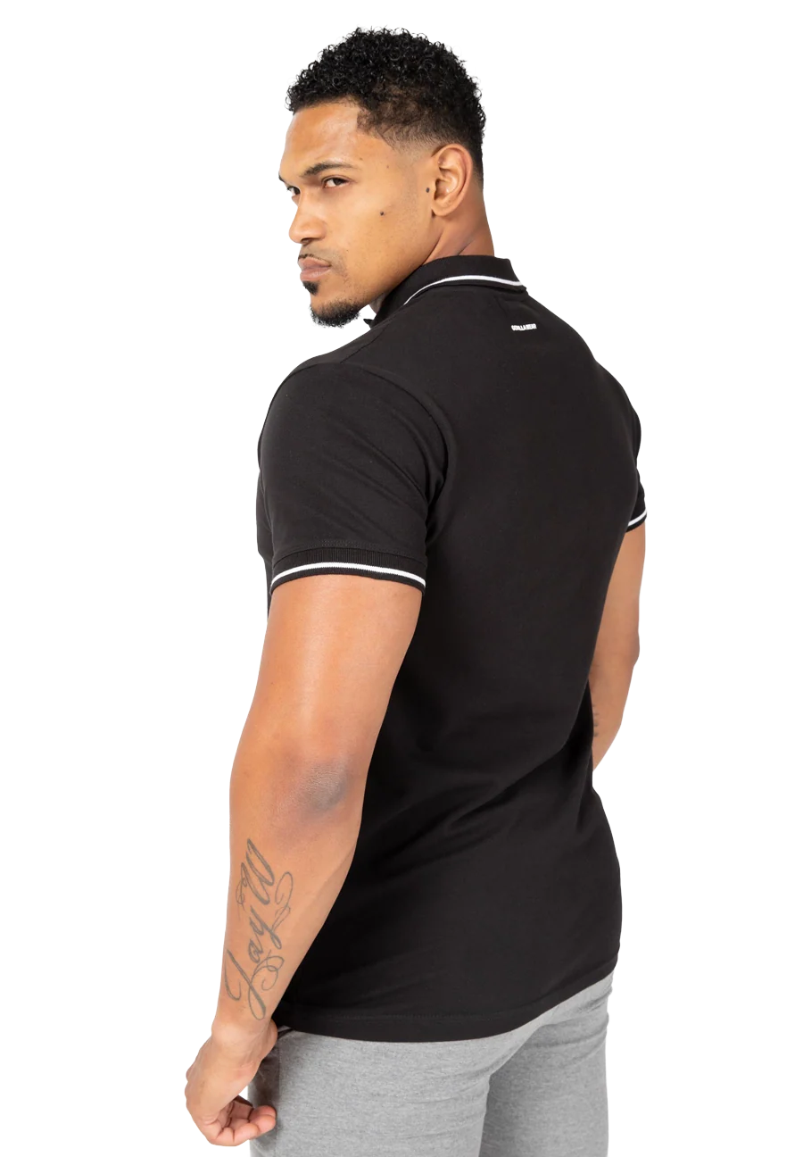 Polo Delano Gorilla Wear homme - Noir/Blanc, photographie 2