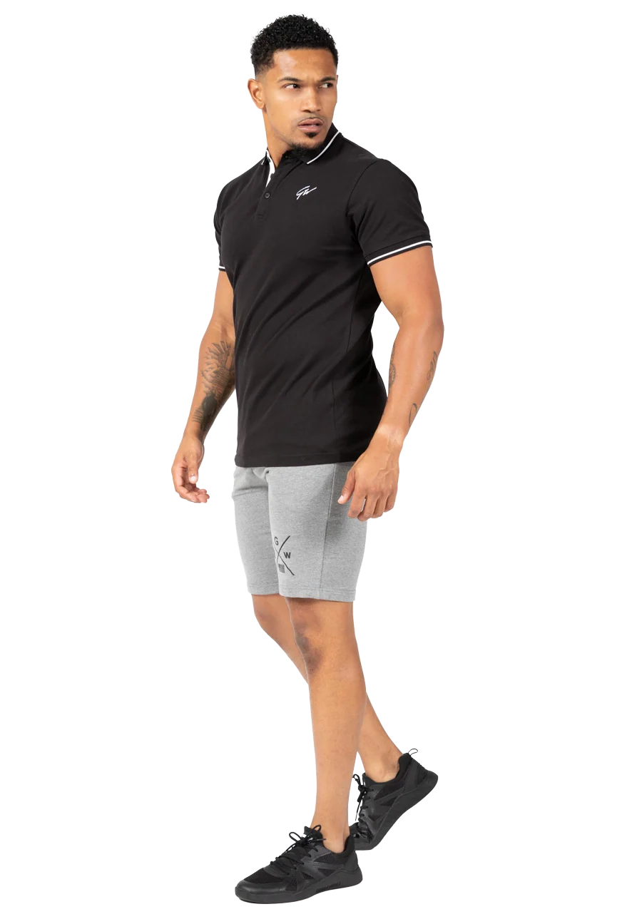Polo Delano Gorilla Wear homme - Noir/Blanc, photographie 3