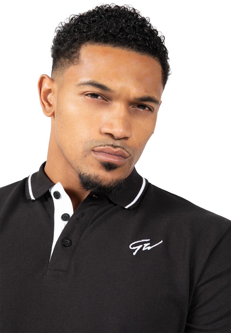 Polo Delano Gorilla Wear homme - Noir/Blanc, photographie 4