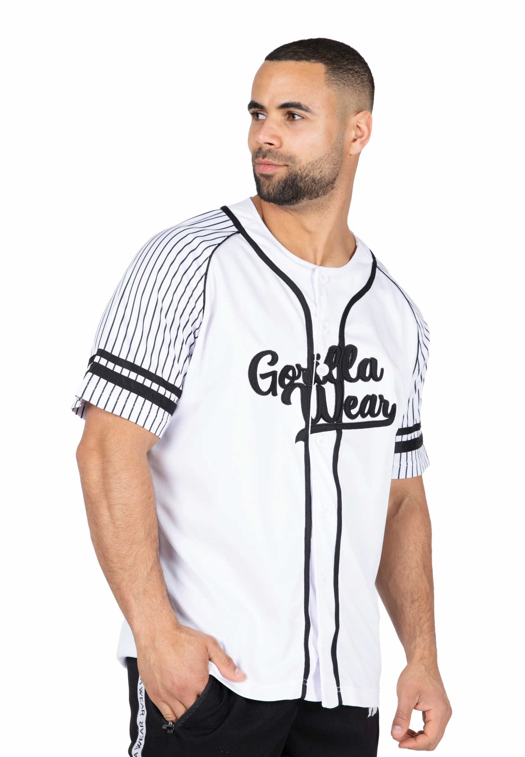 Maillot Baseball 82 Gorilla Wear homme - Blanc, photographie 1