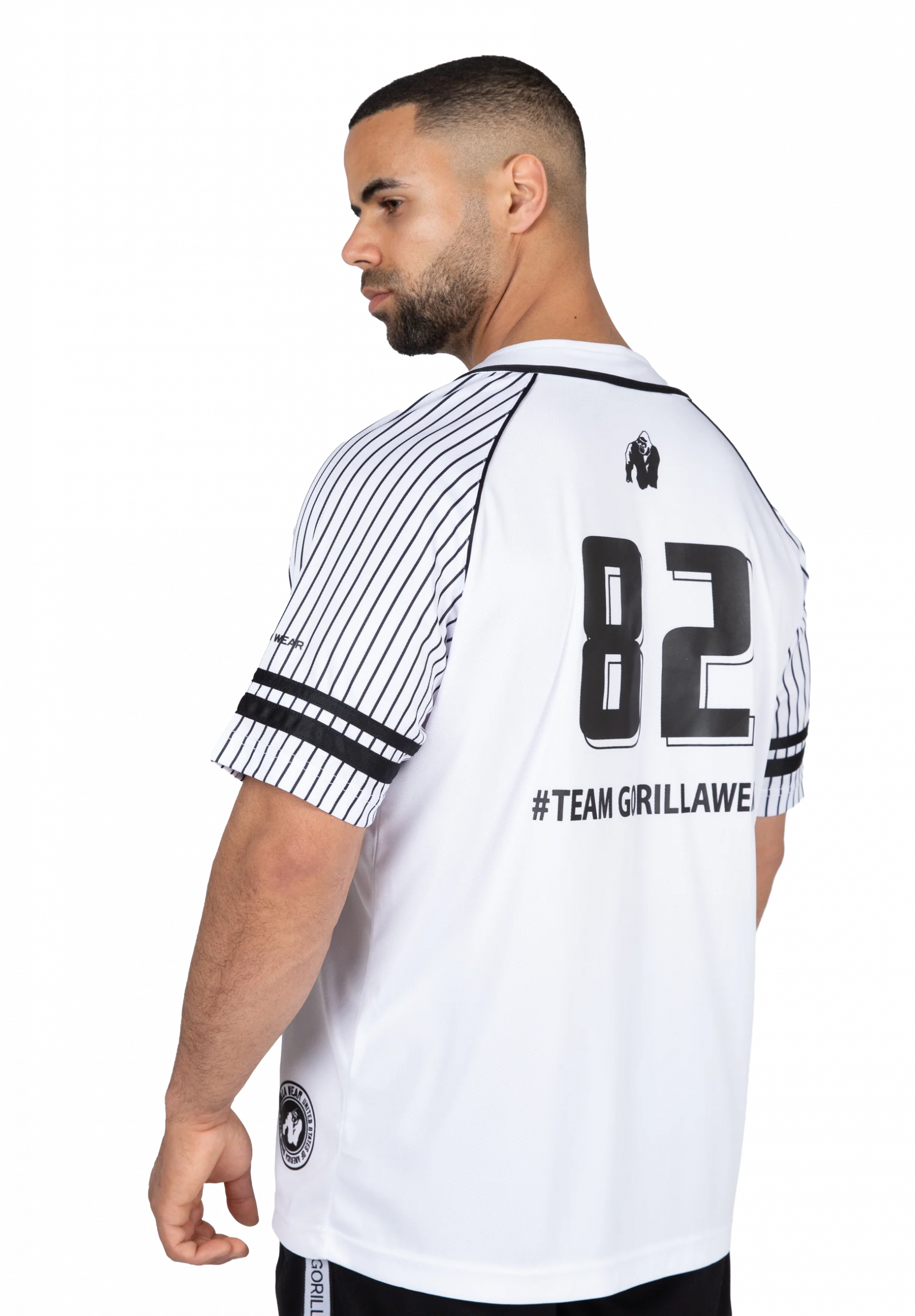 Maillot Baseball 82 Gorilla Wear homme - Blanc, photographie 2