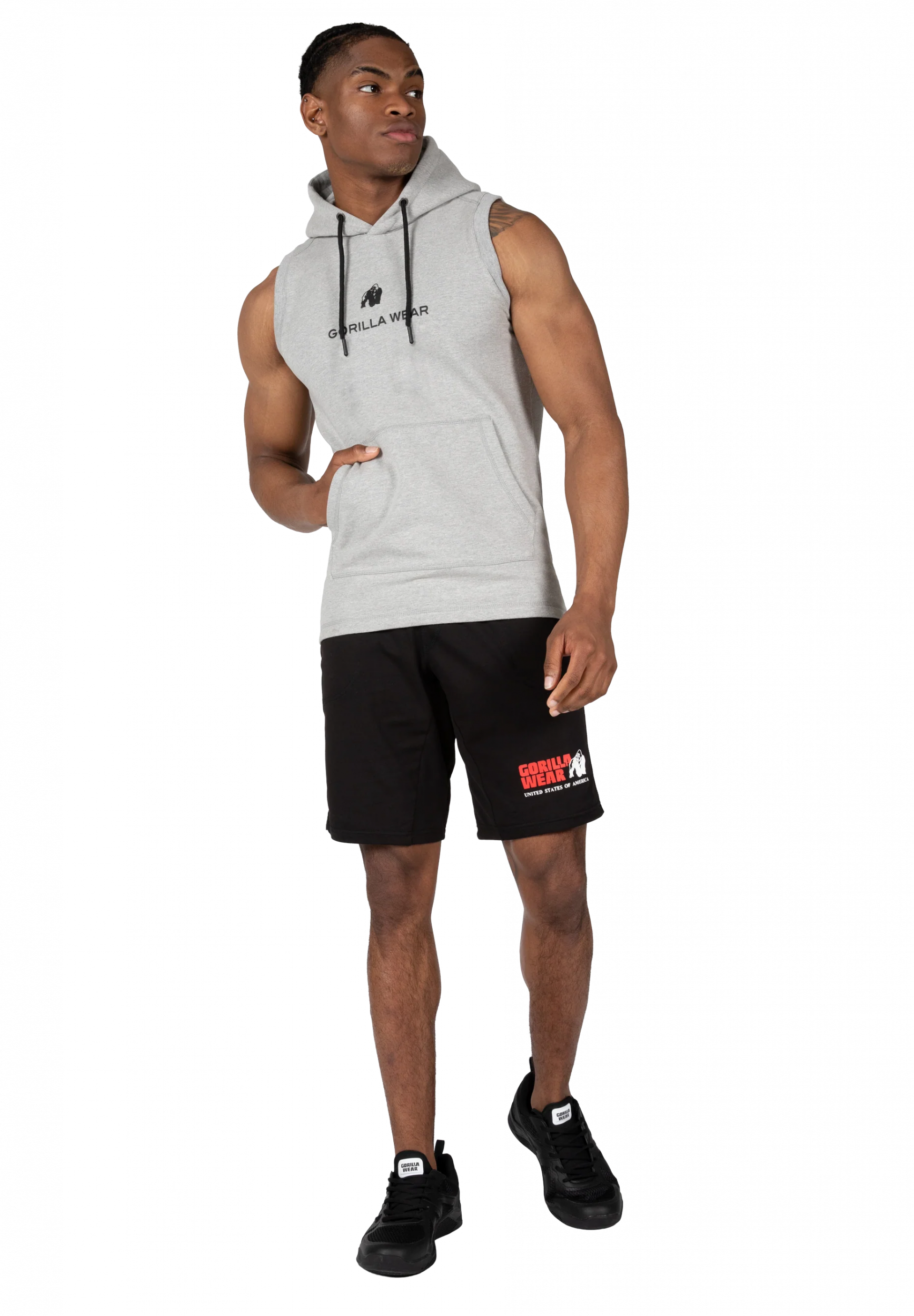 Sweat sans manches Lincoln Gorilla Wear homme - Gris - photo officielle 3