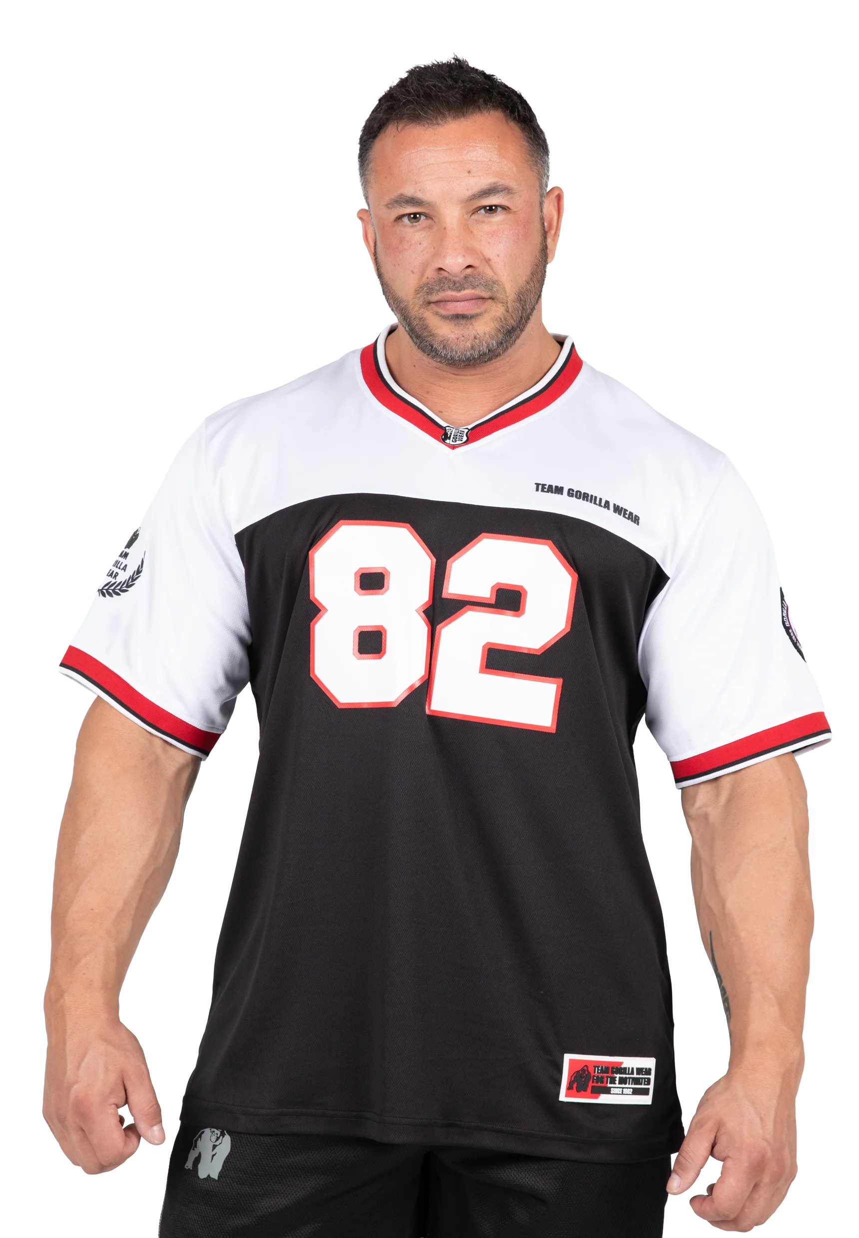 Maillot football Trenton Gorilla Wear homme - Noir/Blanc - photo officielle 1