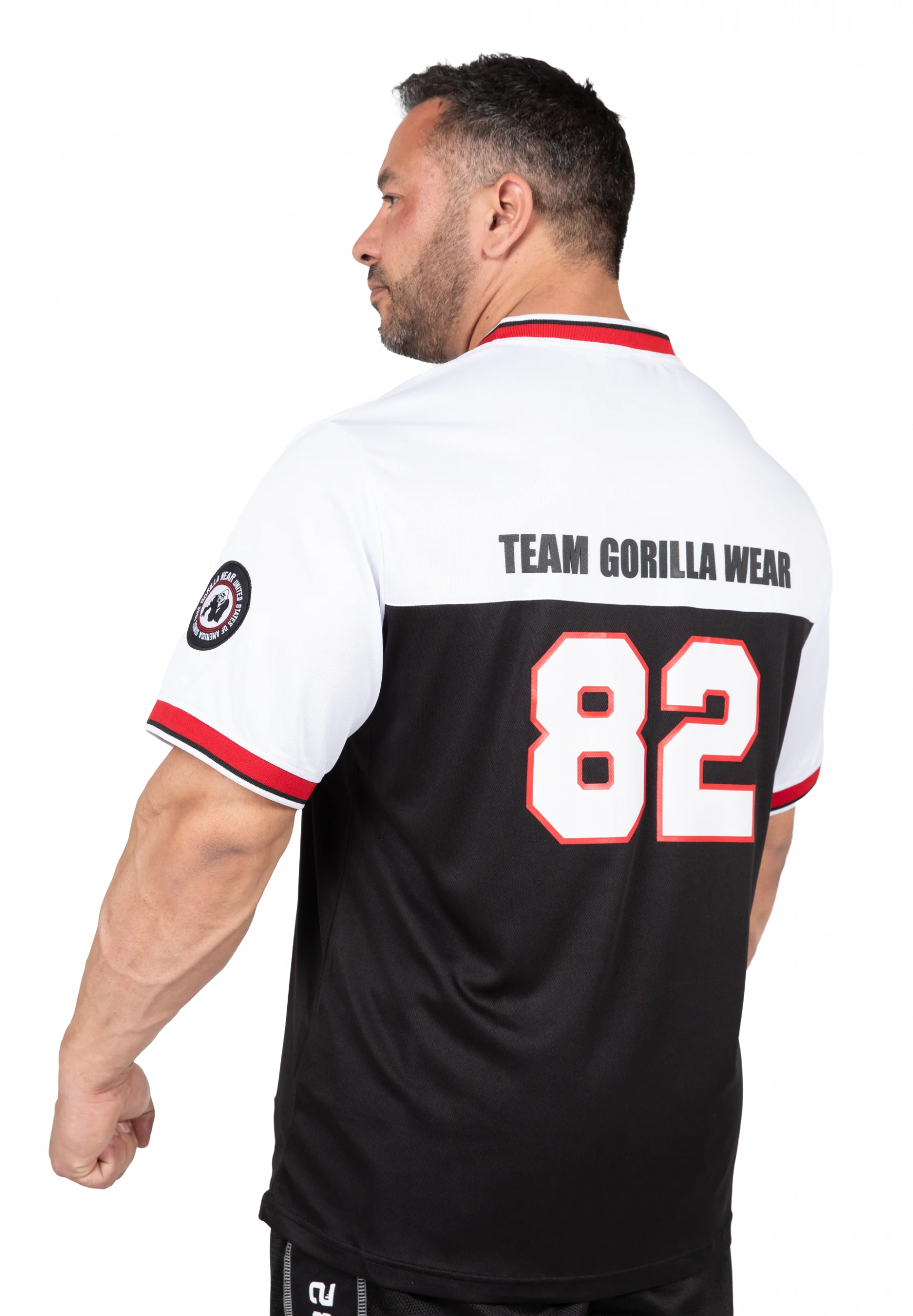 Maillot football Trenton Gorilla Wear homme - Noir/Blanc - photo officielle 2