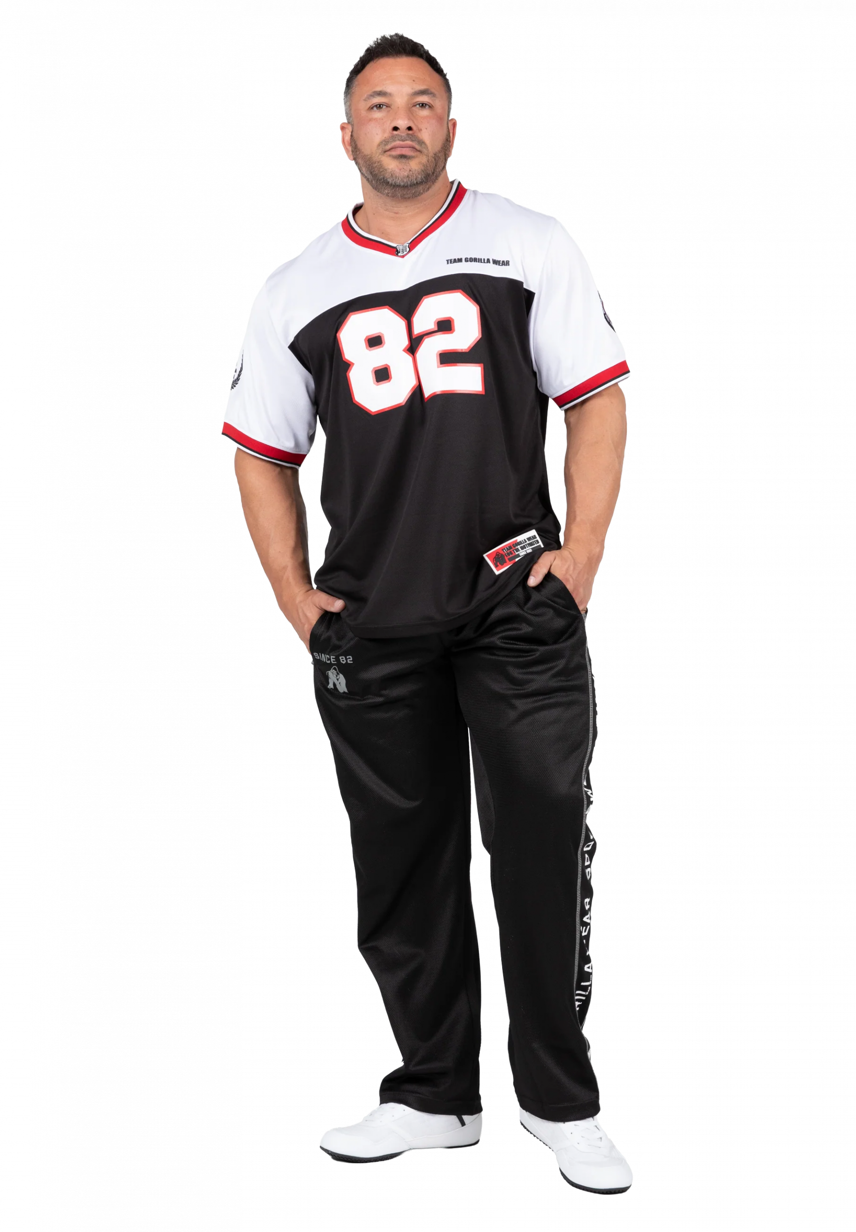 Maillot football Trenton Gorilla Wear homme - Noir/Blanc - photo officielle 3
