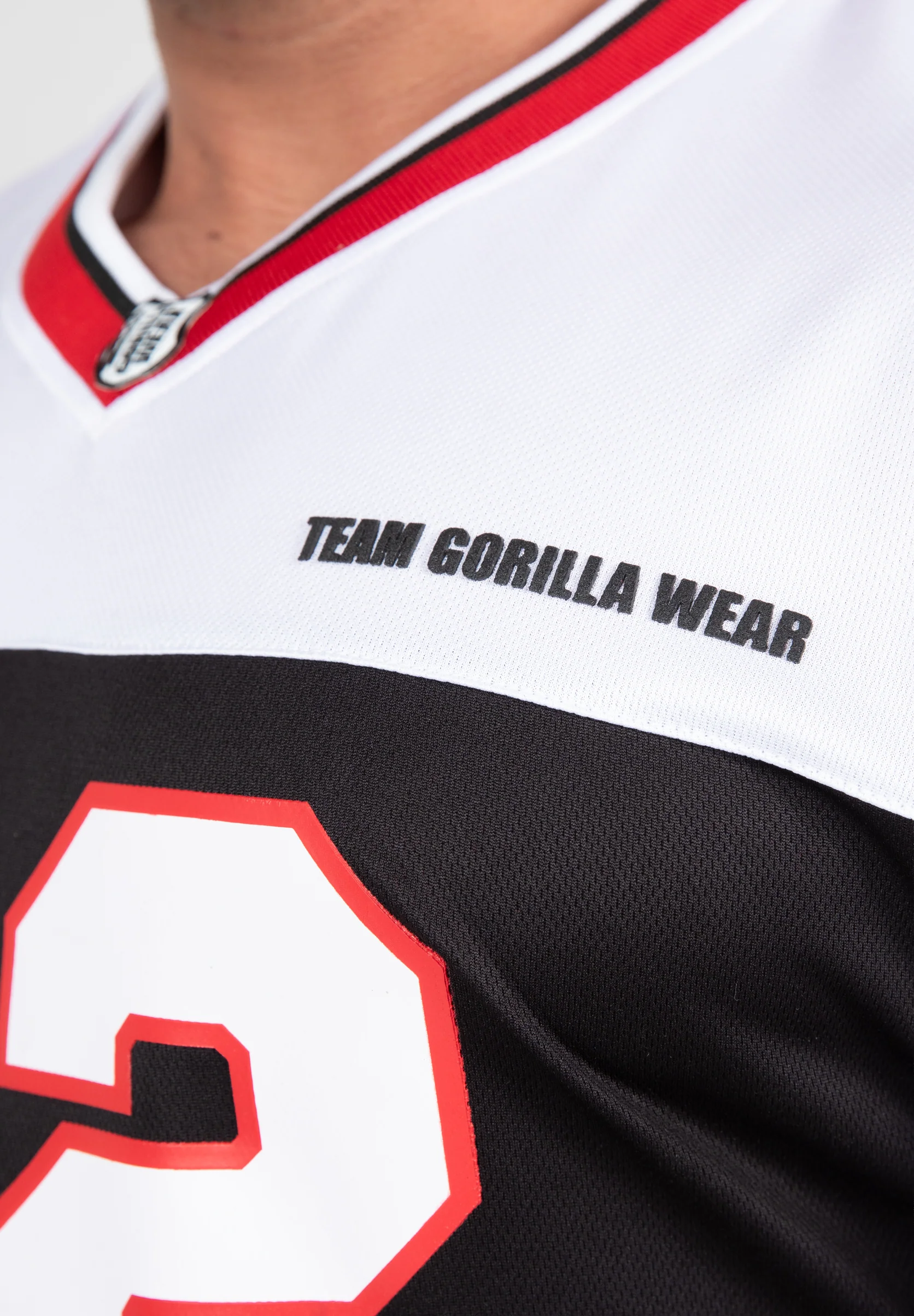 Maillot football Trenton Gorilla Wear homme - Noir/Blanc - photo officielle 4