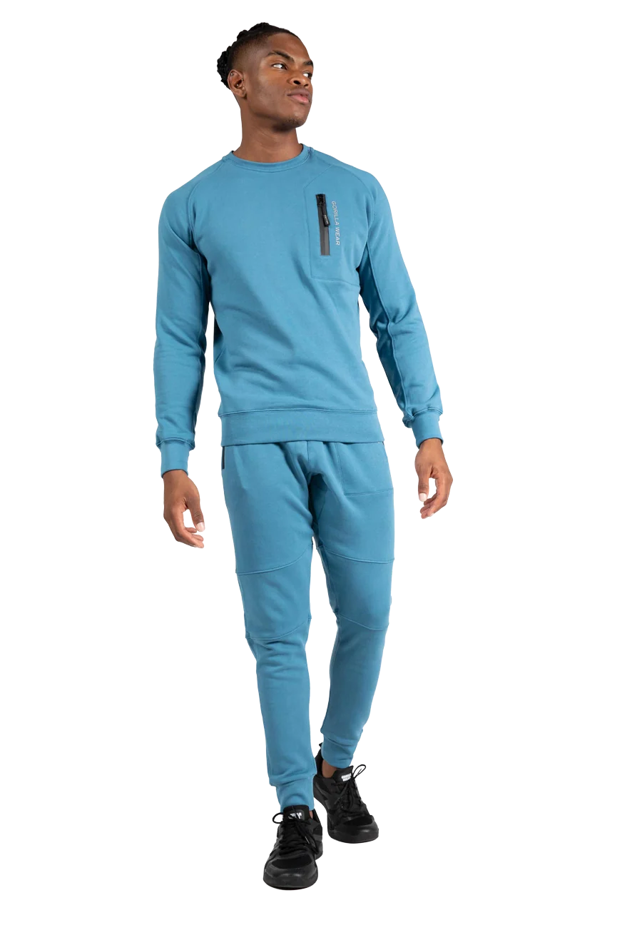Sweat Newark Gorilla Wear homme - Bleu - photo officielle 3