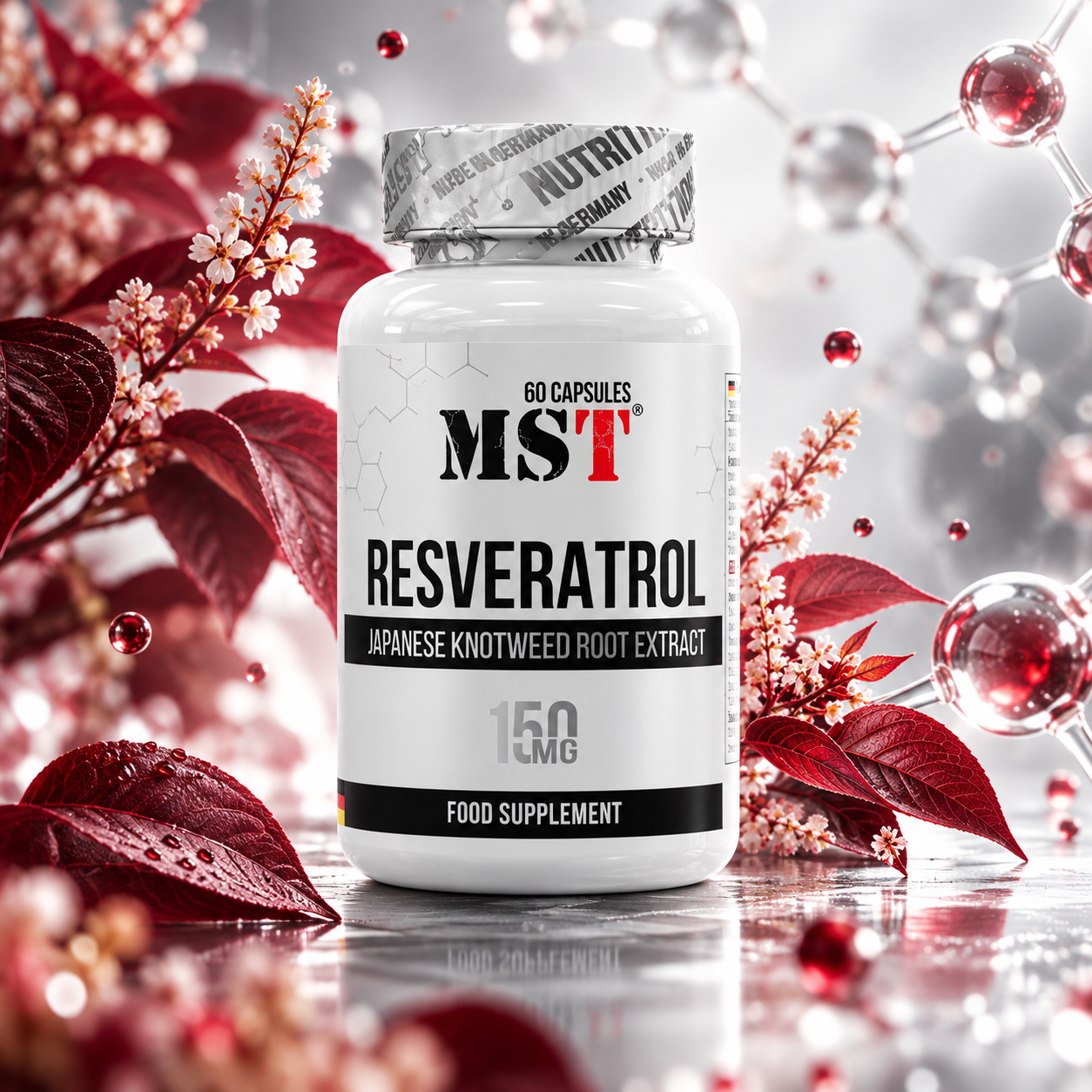 MST - Resvératrol 150 mg, 60 capsules