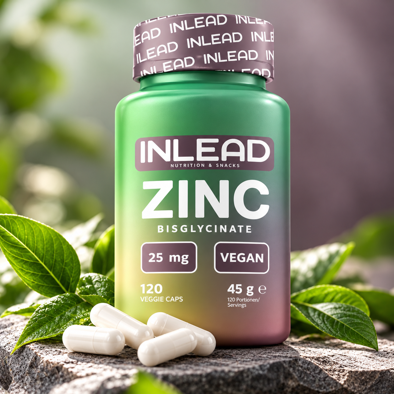 INLEAD Bisglycinate de zinc 120 capsules