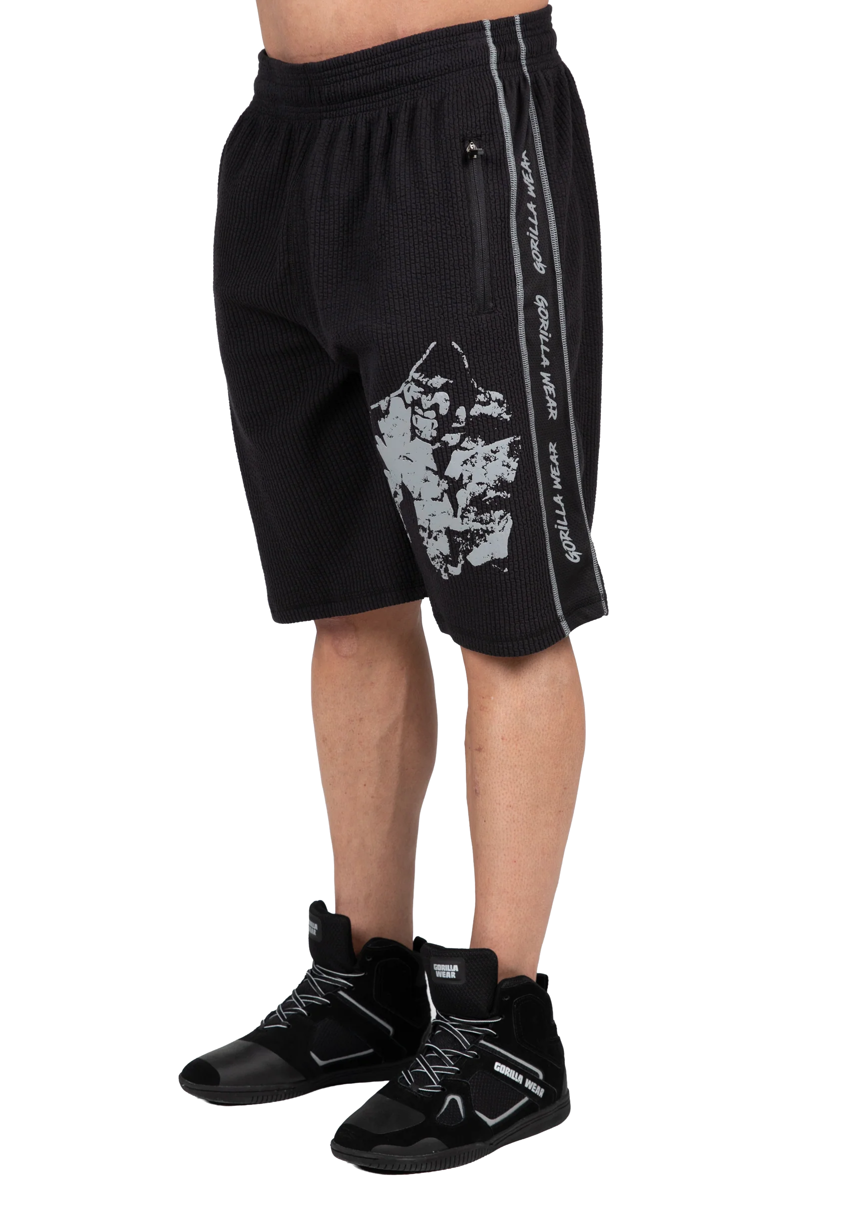 Short Old School Buffalo Gorilla Wear - Noir/Gris vue 1