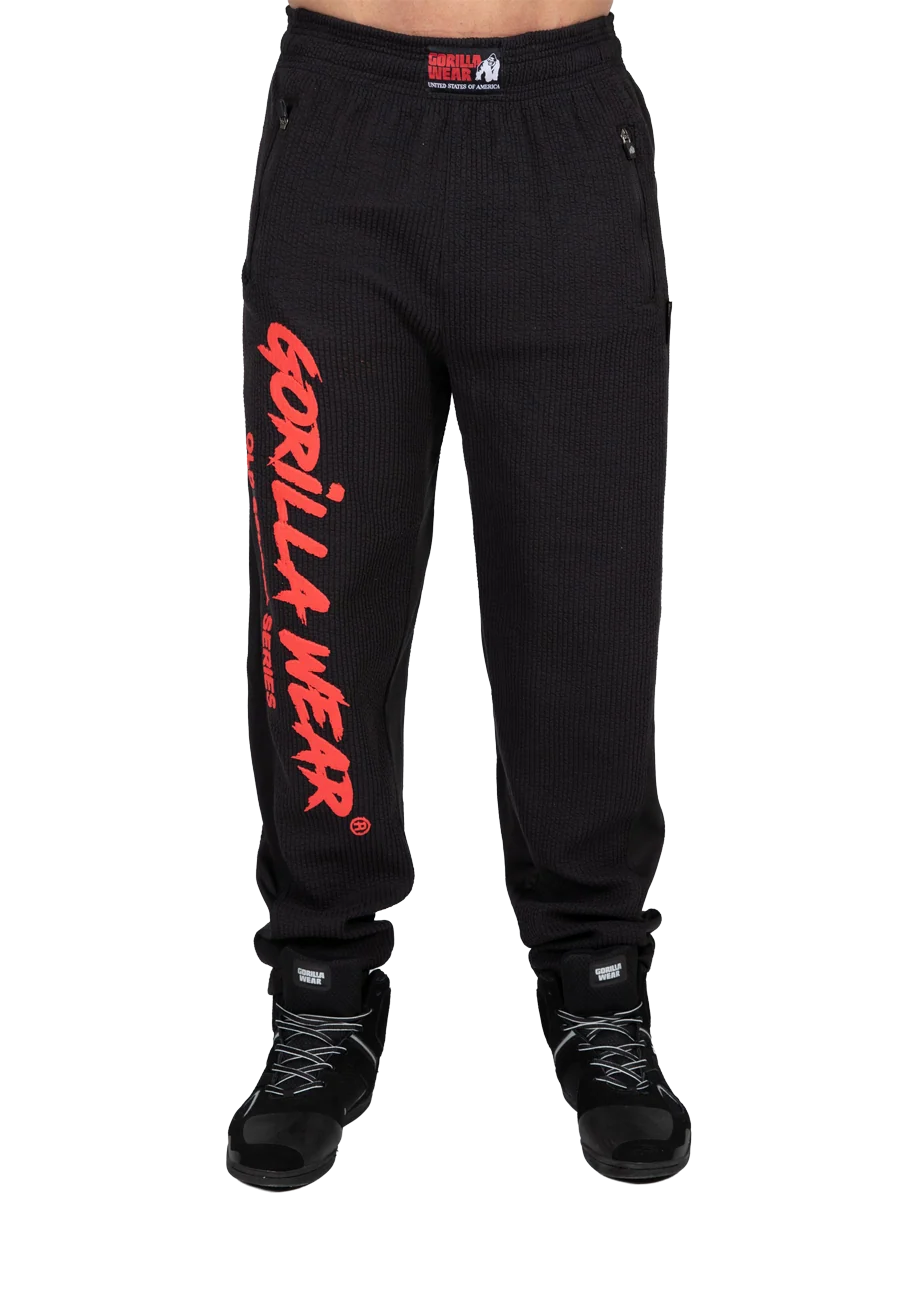 Pantalon Old School Augustine Gorilla Wear - Noir/Rouge vue 2