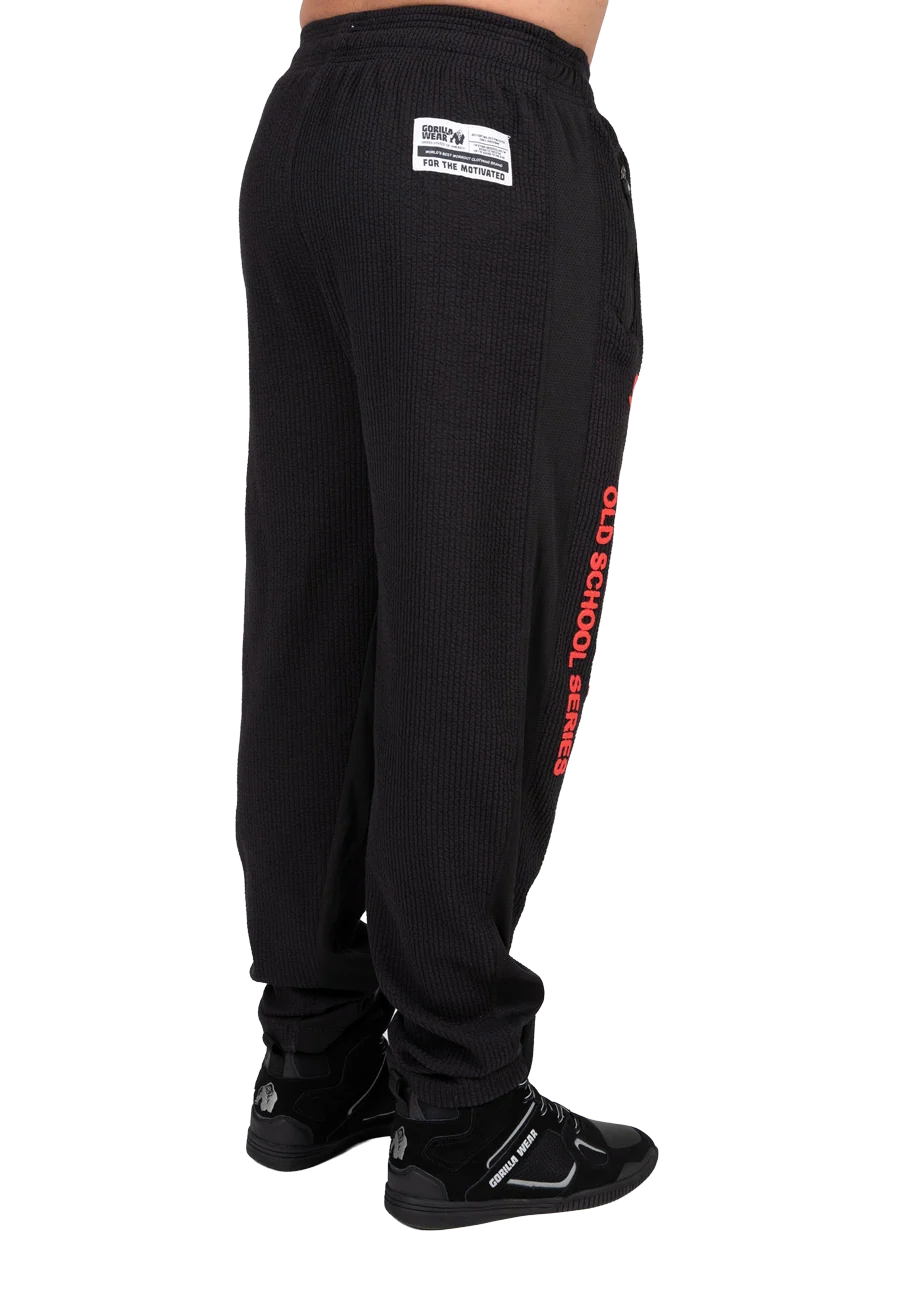 Pantalon Old School Augustine Gorilla Wear - Noir/Rouge vue 3
