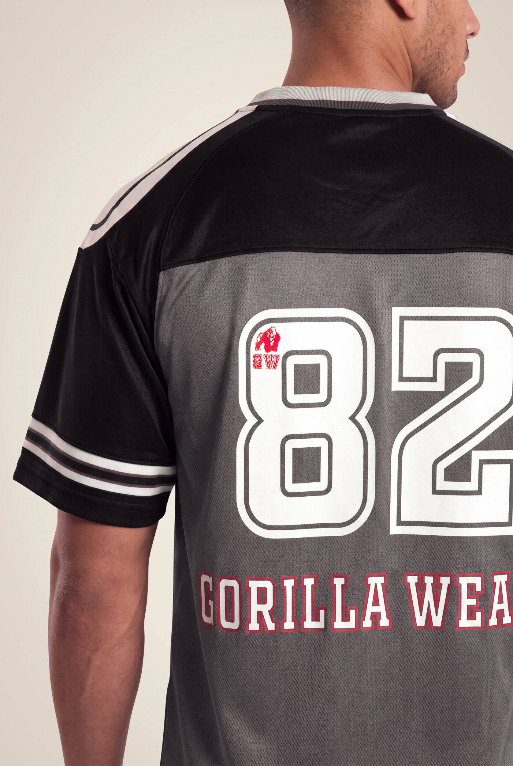 Maillot football Tyler Gorilla Wear homme - Noir/Blanc vue 4