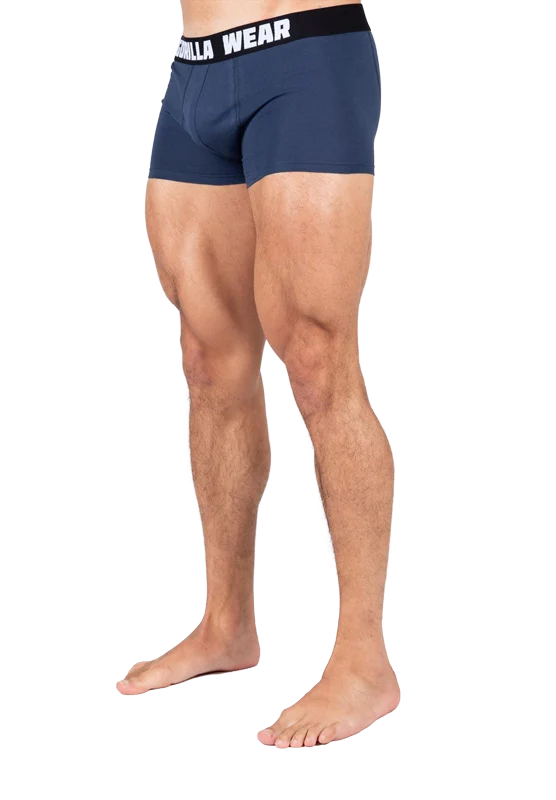 Lot de 3 boxers Gorilla Wear homme - Gris/Bleu/Rouge vue 3