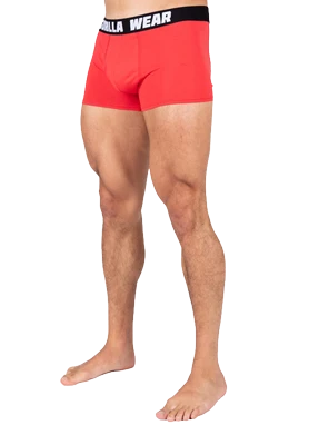 Lot de 3 boxers Gorilla Wear homme - Gris/Bleu/Rouge vue 4