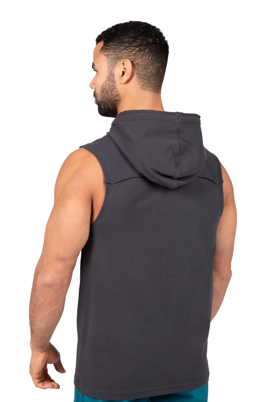 T-shirt sans manches à capuche Chico Gorilla Wear - Gris foncé vue 2