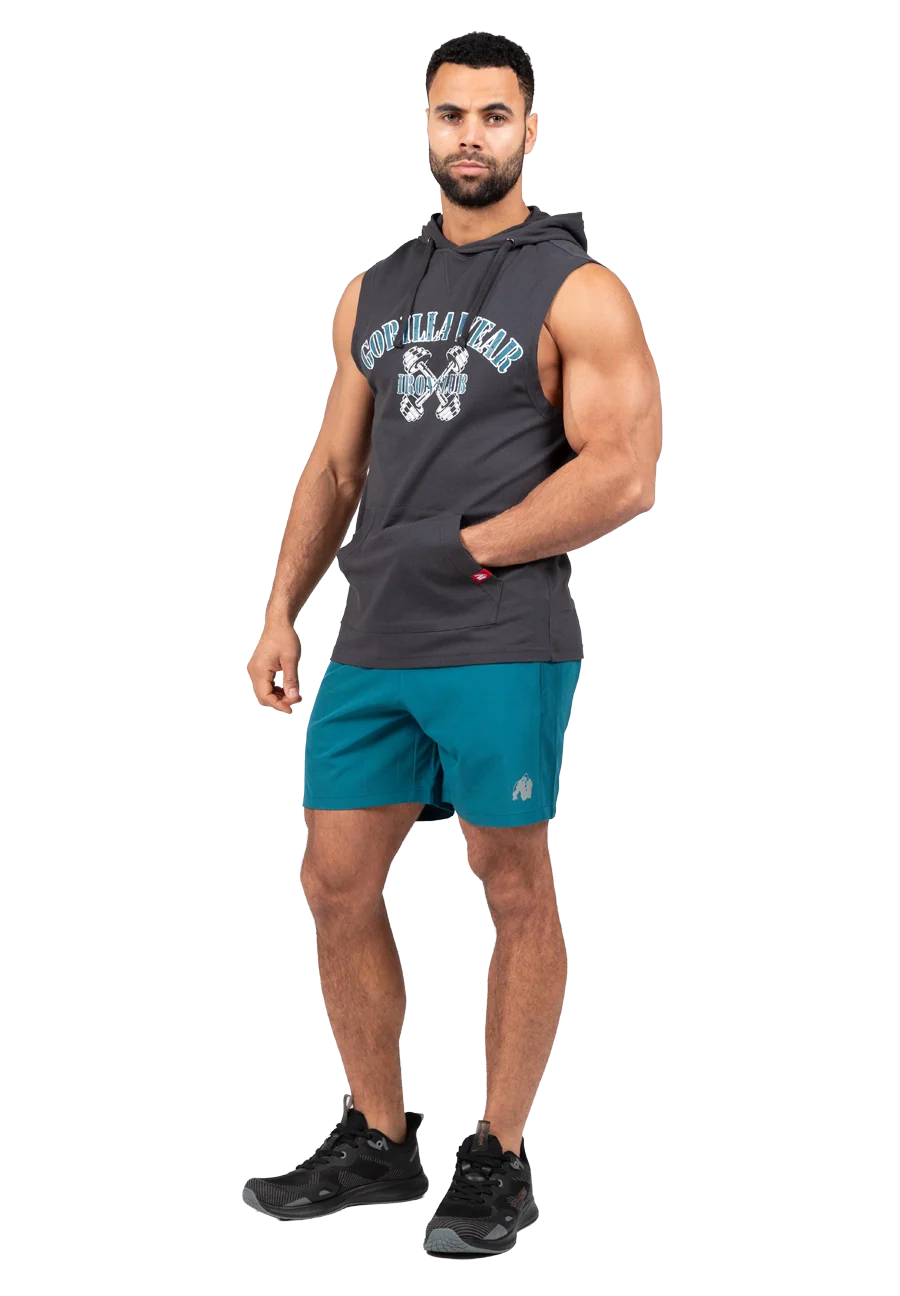 T-shirt sans manches à capuche Chico Gorilla Wear - Gris foncé vue 3