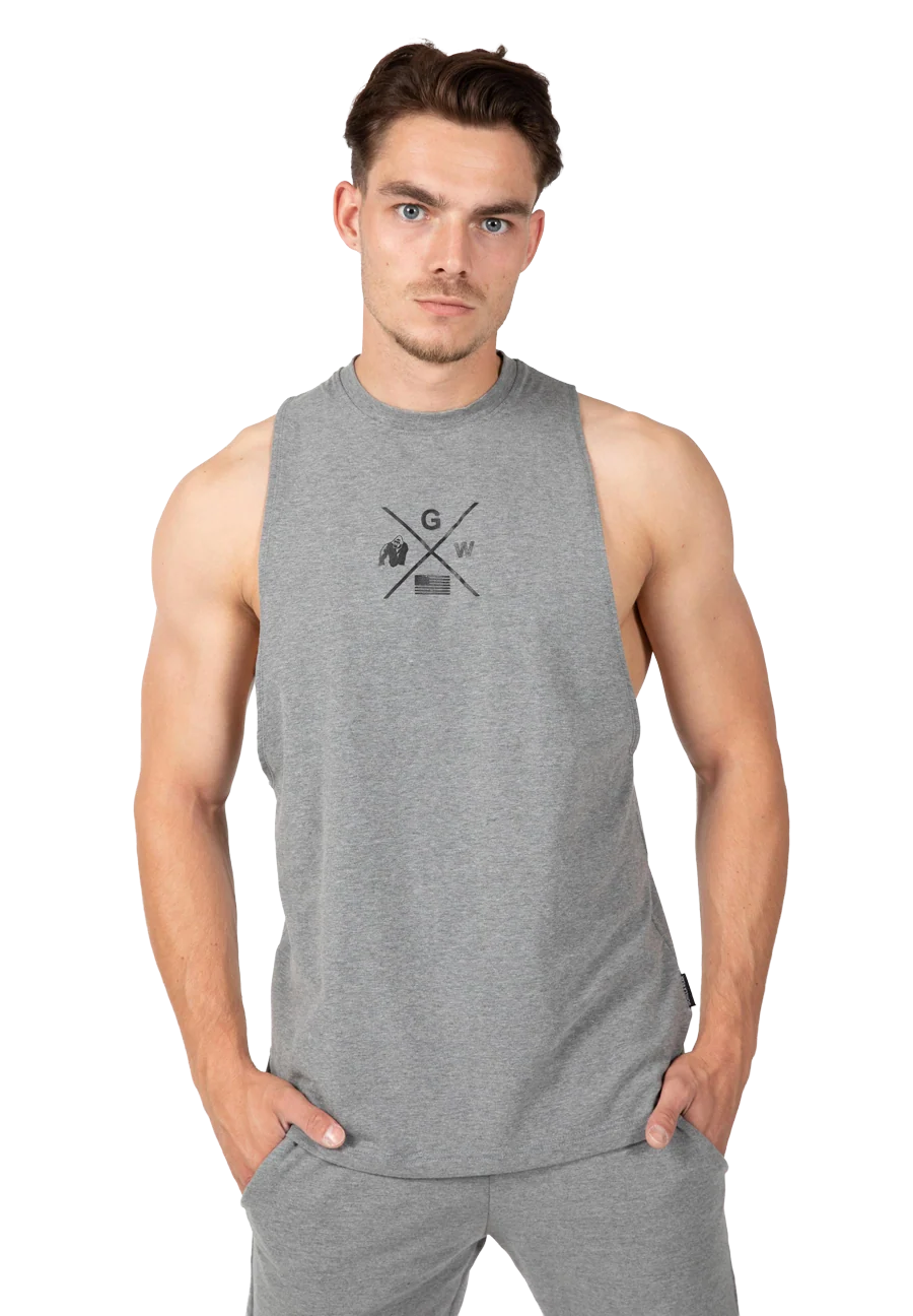 Débardeur Cisco Drop Armhole Gorilla Wear - Gris/Noir vue 1