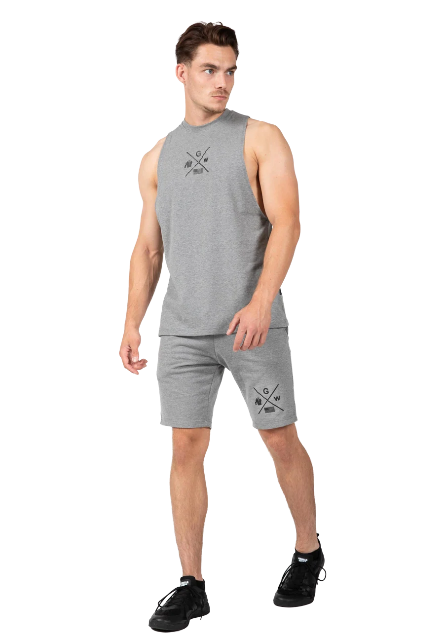 Débardeur Cisco Drop Armhole Gorilla Wear - Gris/Noir vue 3