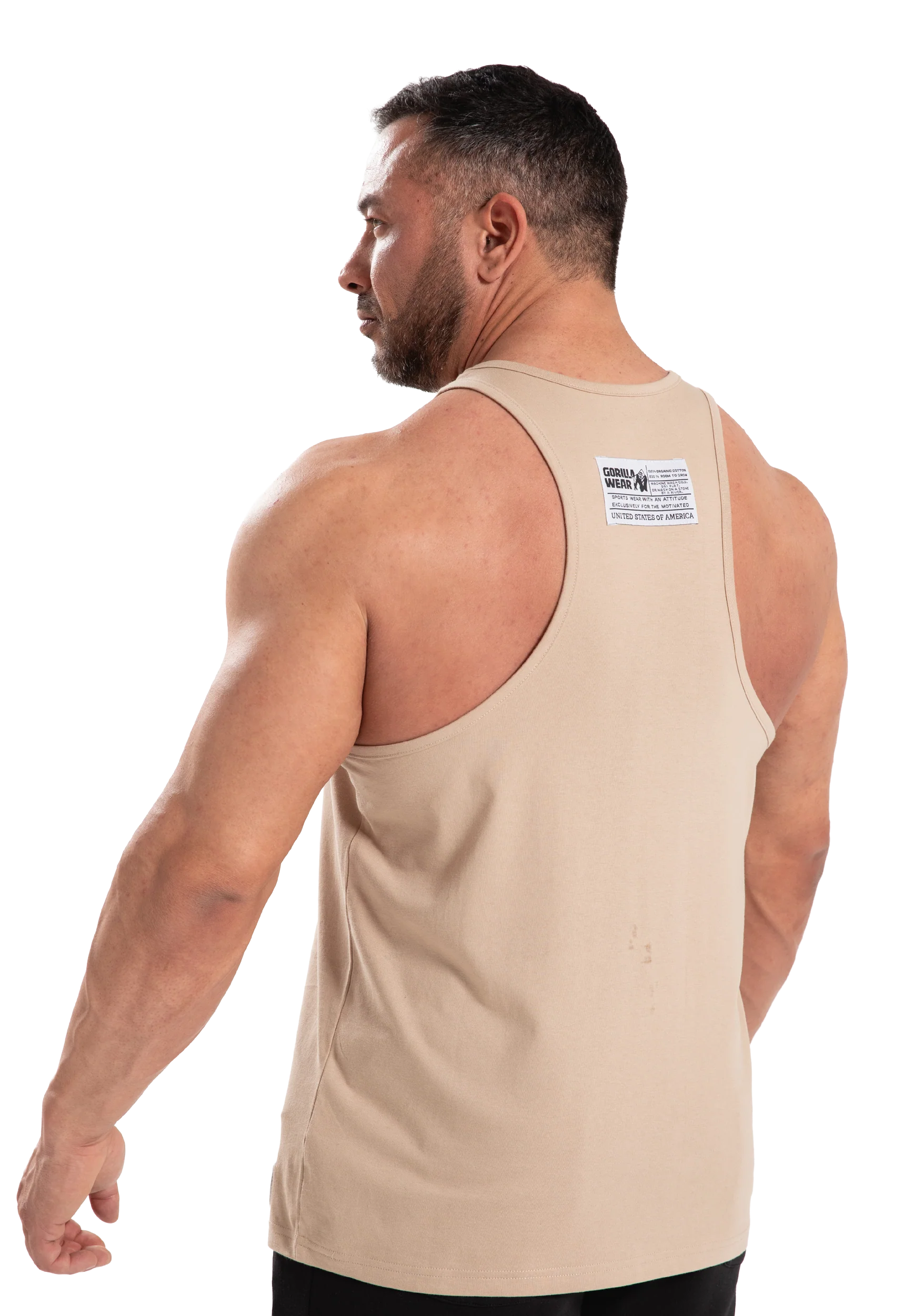 Débardeur Classic Gorilla Wear homme - Marron clair vue 2