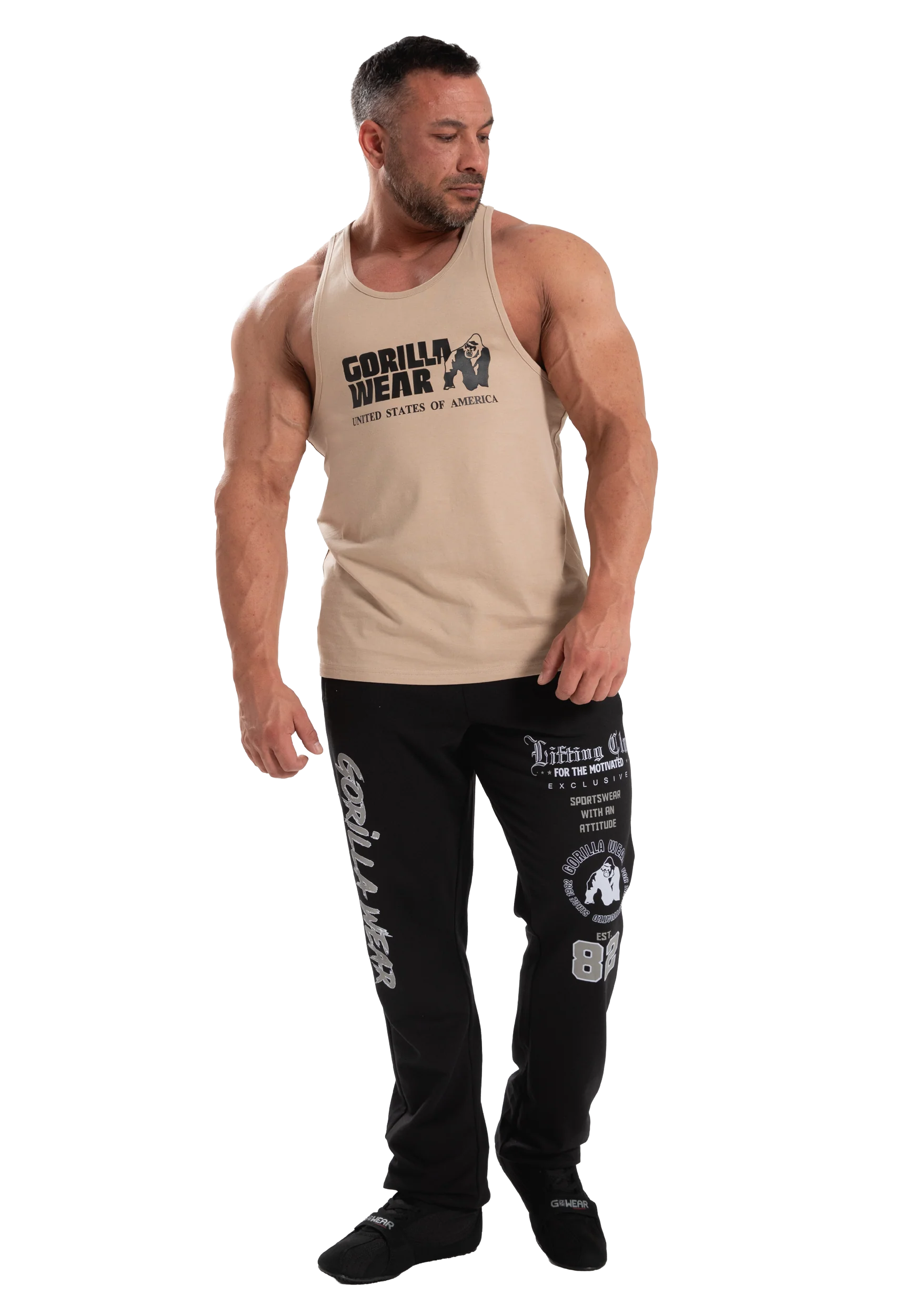 Débardeur Classic Gorilla Wear homme - Marron clair vue 3