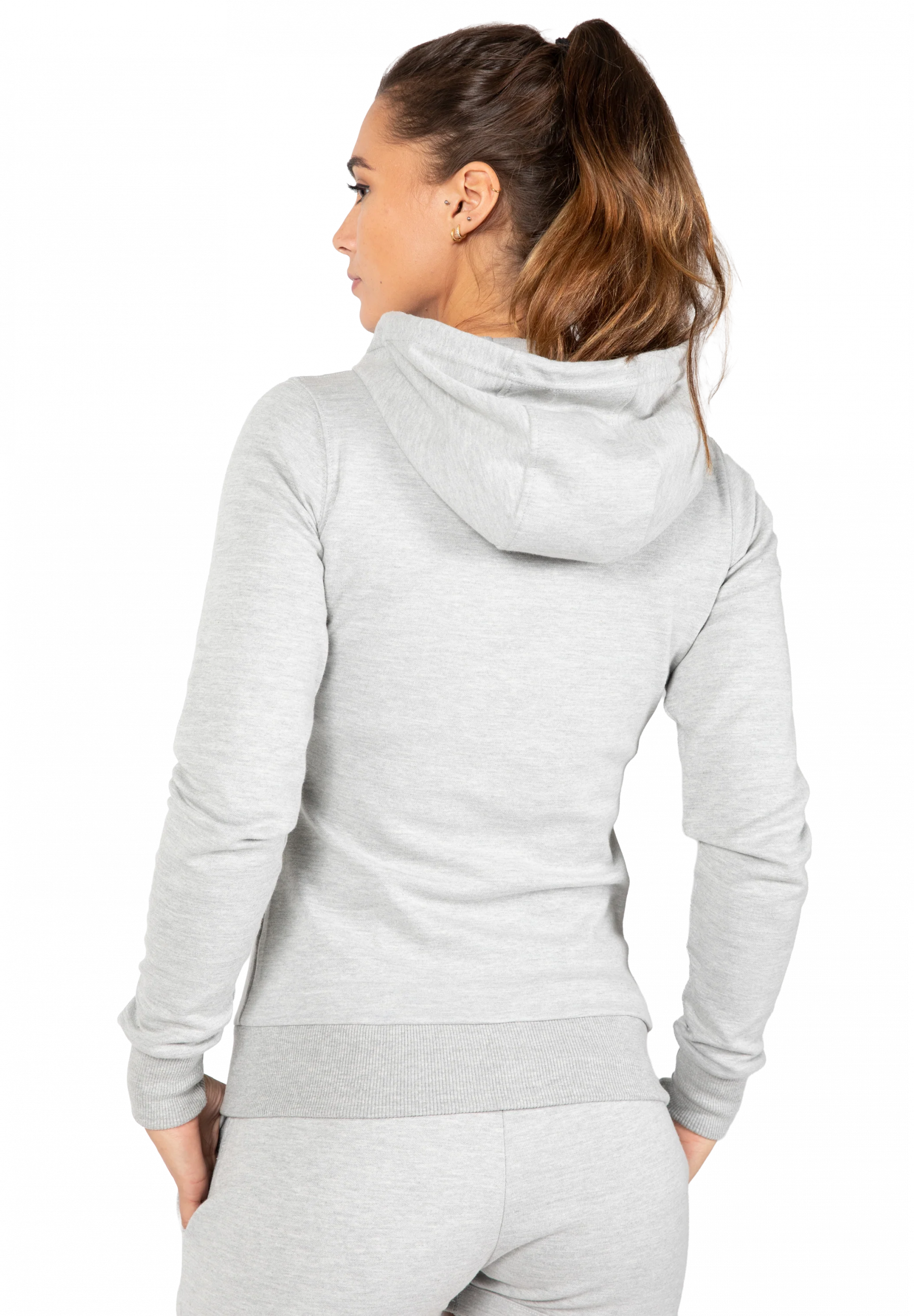 Sweat zippé Pixley Gorilla Wear femme - Gris - vue officielle 2