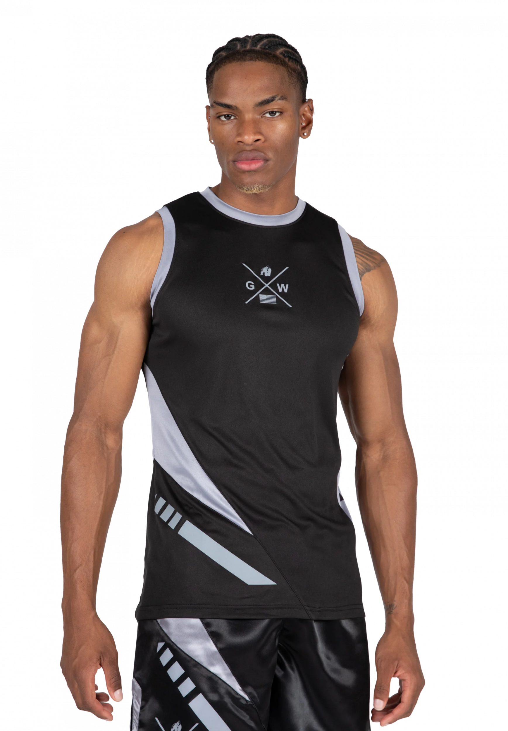 Débardeur Hornell Gorilla Wear homme - Noir/Gris, photo officielle 1