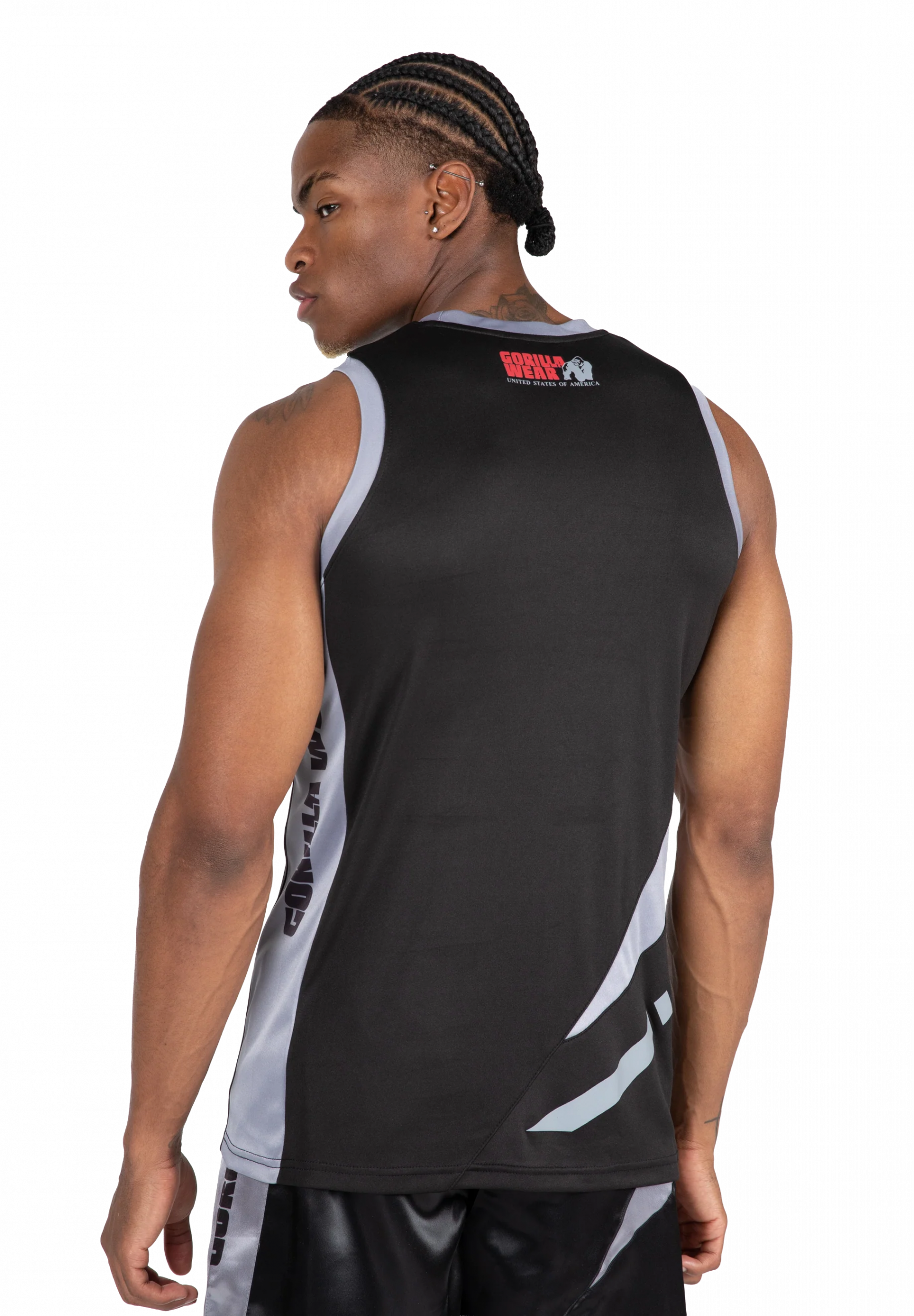 Débardeur Hornell Gorilla Wear homme - Noir/Gris, photo officielle 3
