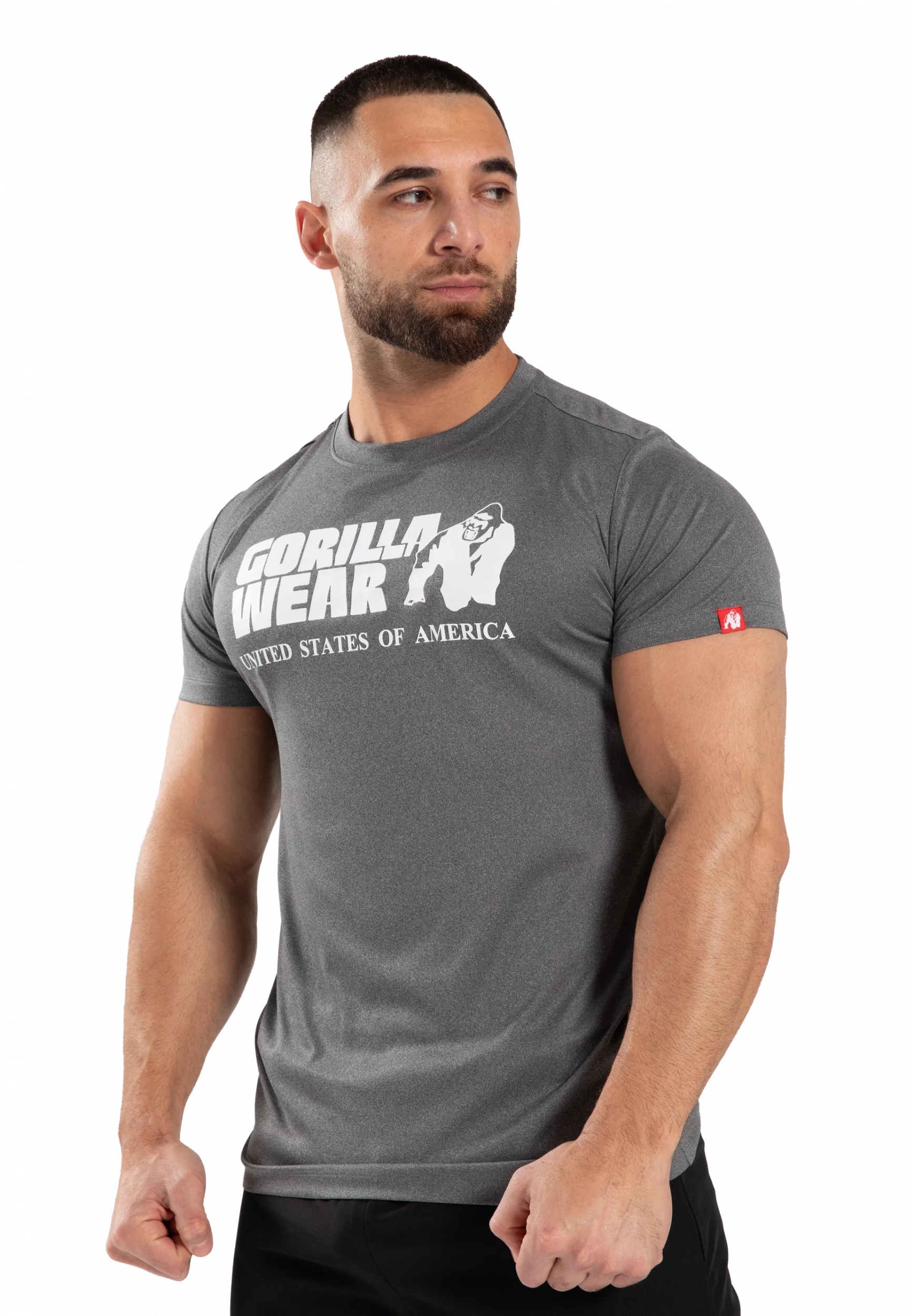 T-shirt Classic Training Gorilla Wear homme - Gris chiné - vue 1