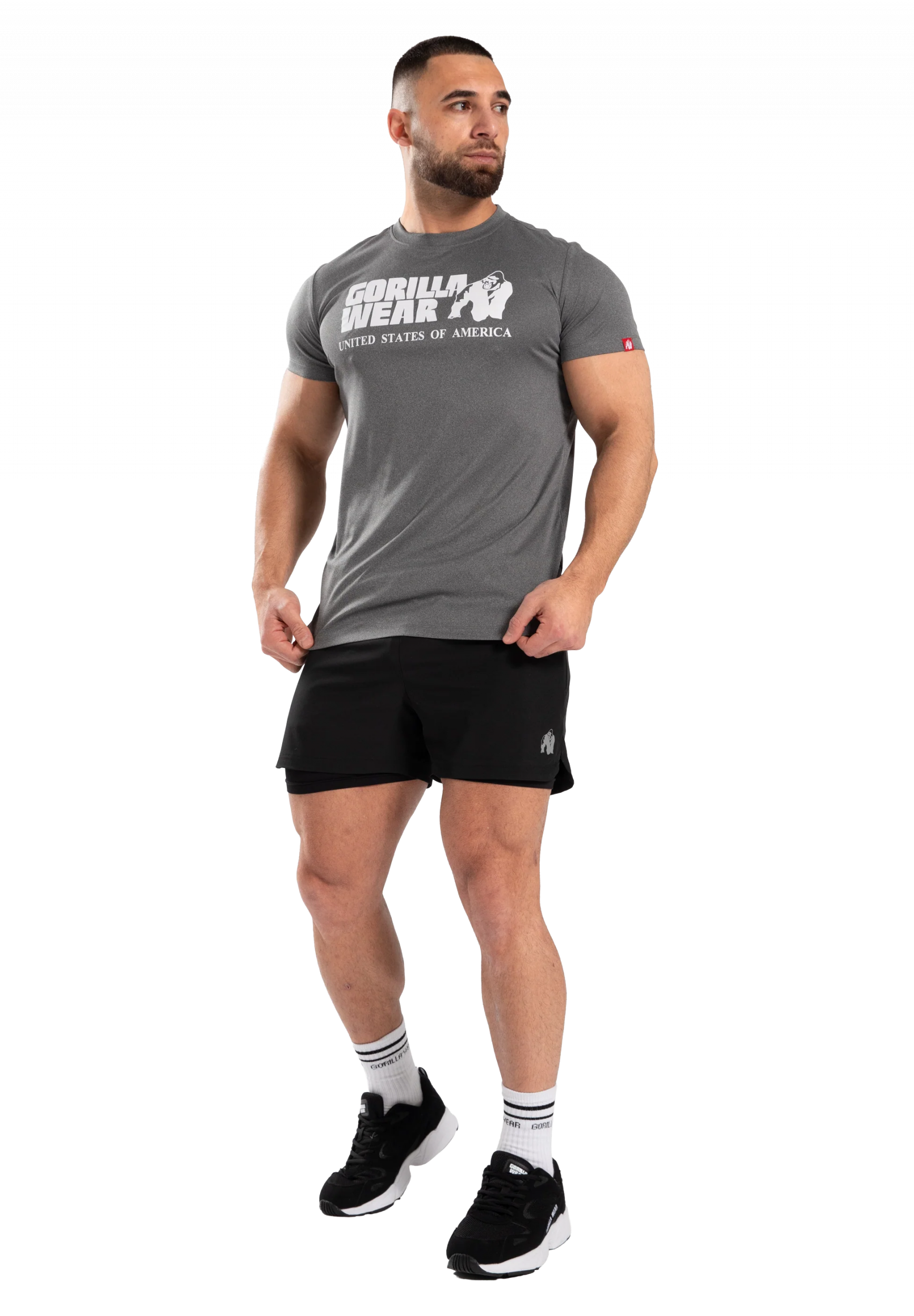 T-shirt Classic Training Gorilla Wear homme - Gris chiné - vue 3