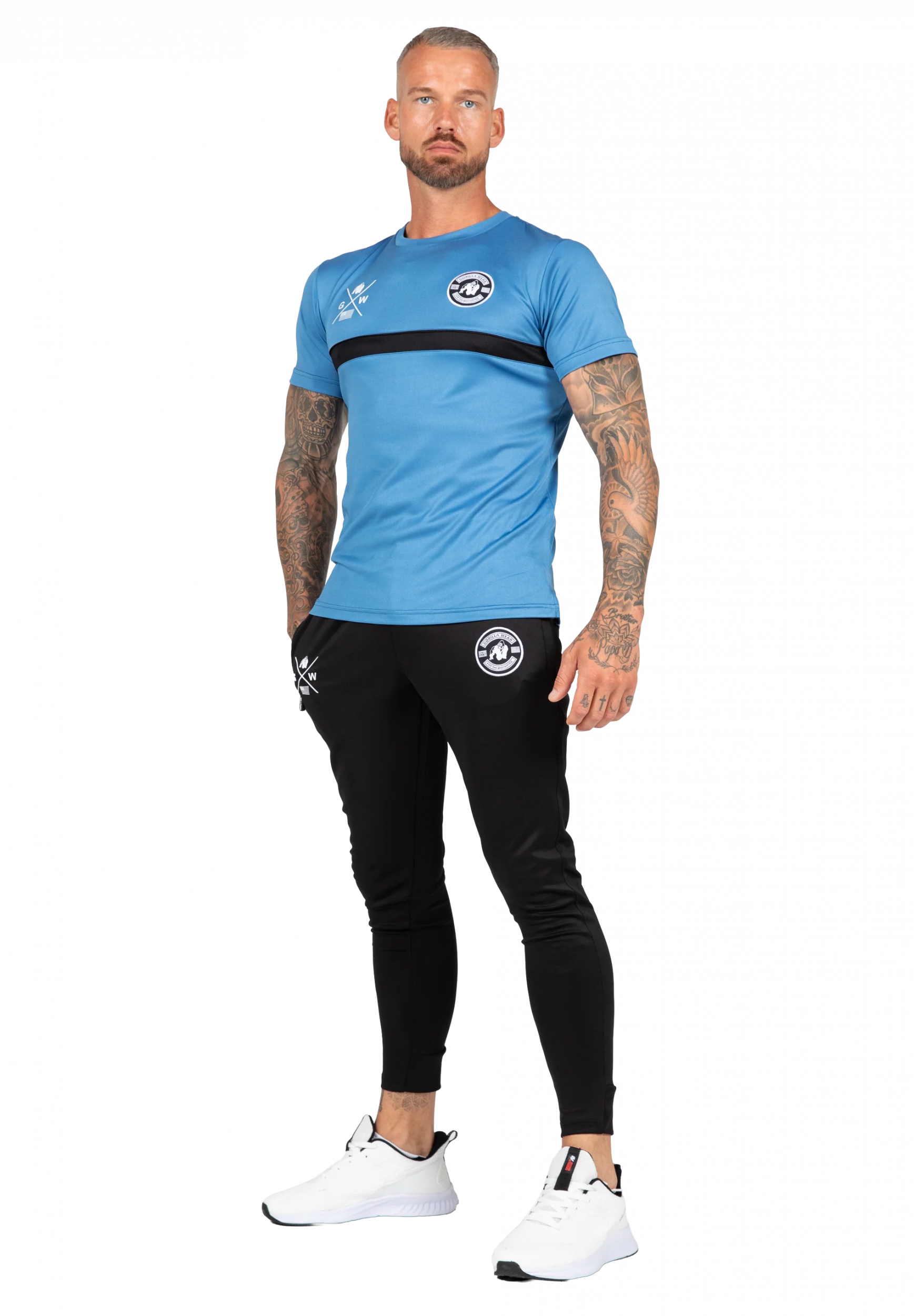 T-shirt Vernon Gorilla Wear homme - Bleu - vue 3