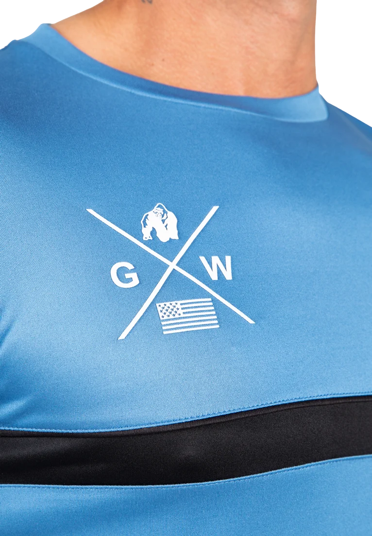 T-shirt Vernon Gorilla Wear homme - Bleu - vue 4