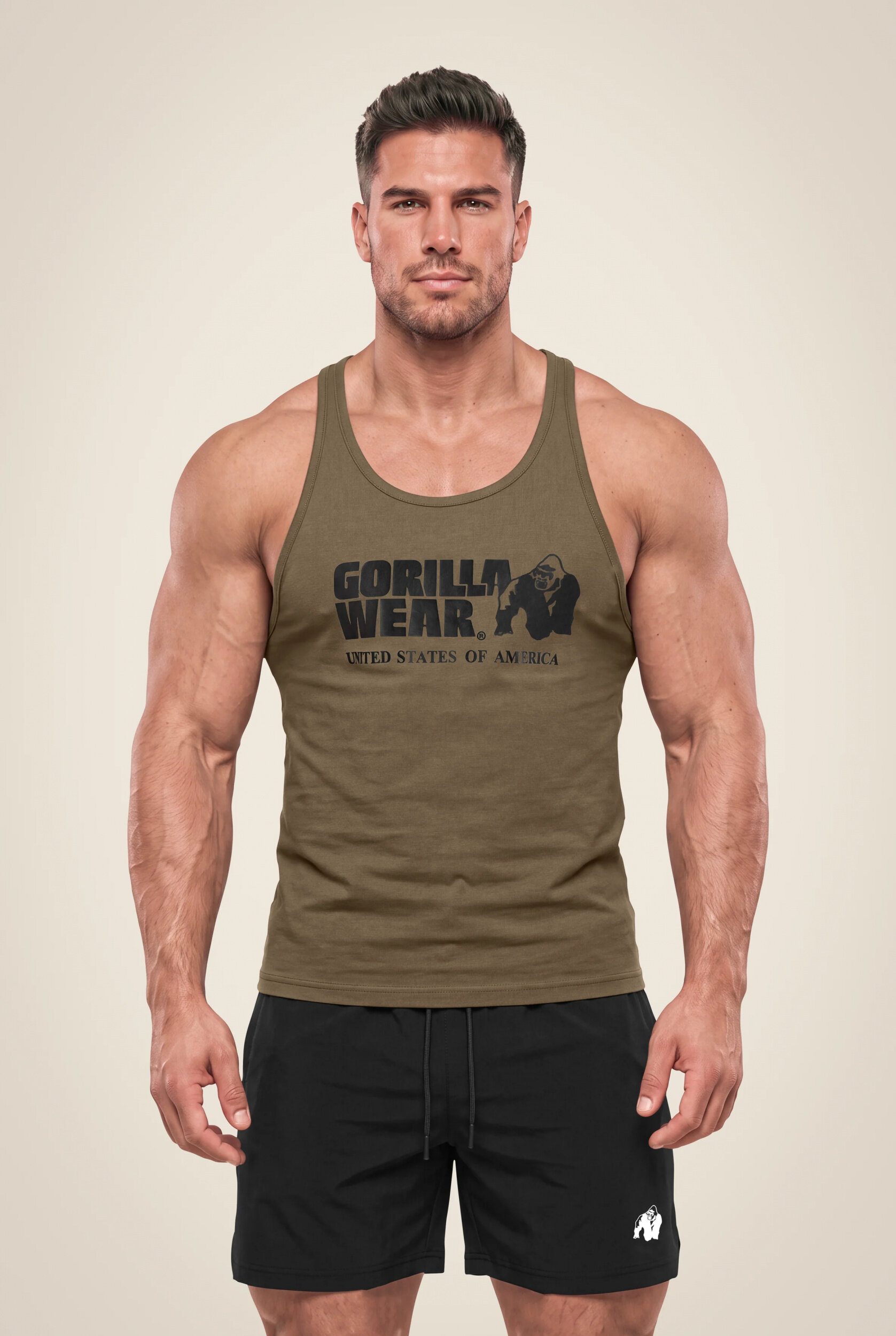 Débardeur Classic Gorilla Wear homme - Vert kaki - vue 1