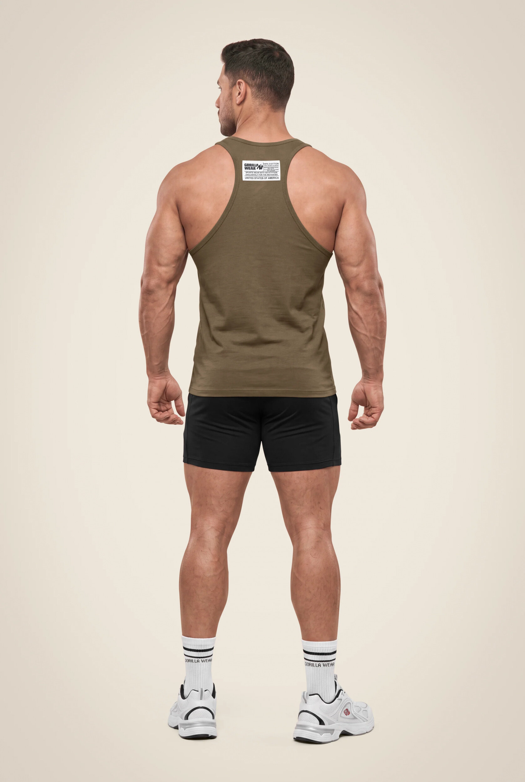 Débardeur Classic Gorilla Wear homme - Vert kaki - vue 3