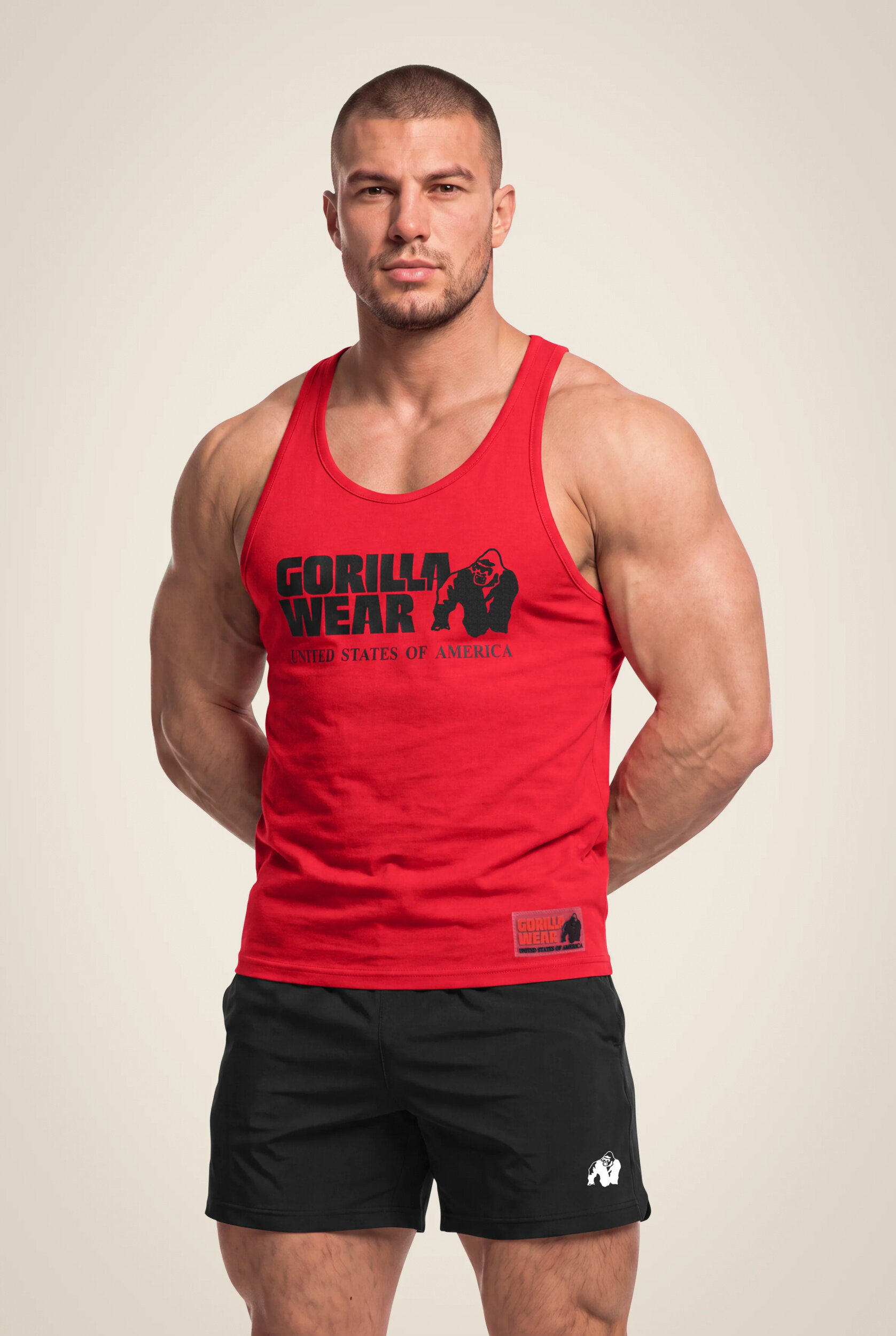Débardeur Classic Gorilla Wear homme - Rouge - vue 1