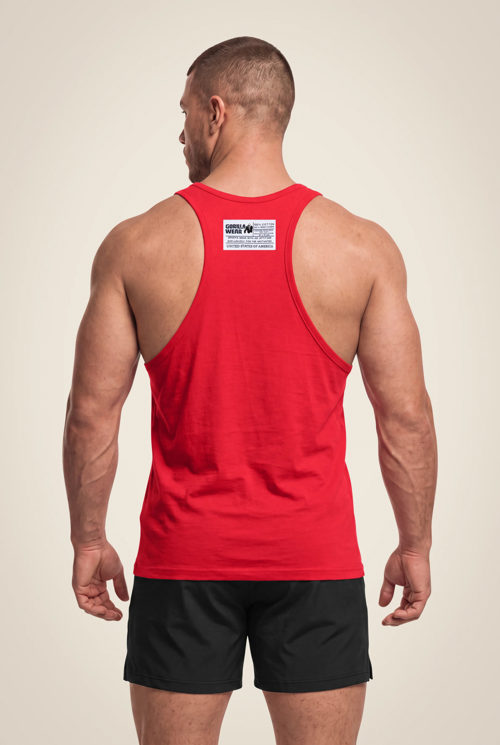 Débardeur Classic Gorilla Wear homme - Rouge - vue 2