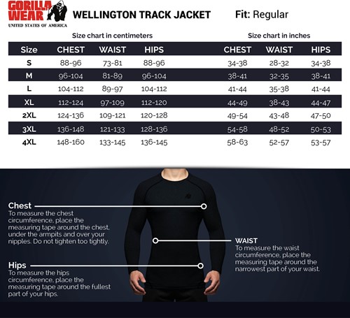 wellington-jacket-sizechart