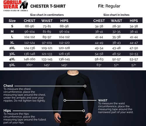 chester-t-shirt-sizechart