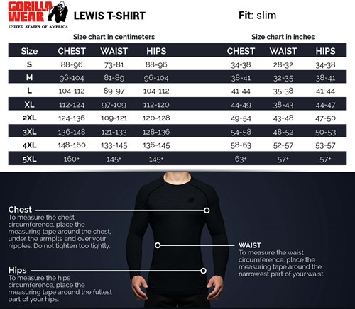 lewis-t-shirt-sizechart