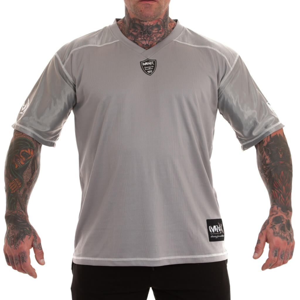 T-shirt de football MNX, gris clair