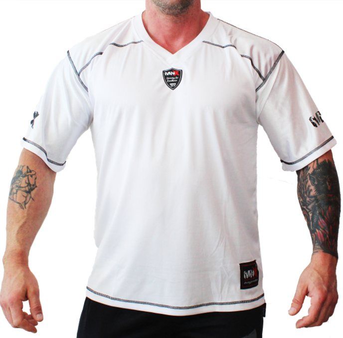 T-shirt de football MNX, blanc