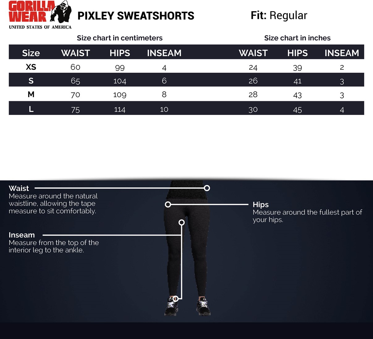 pixley-shorts-sizechart