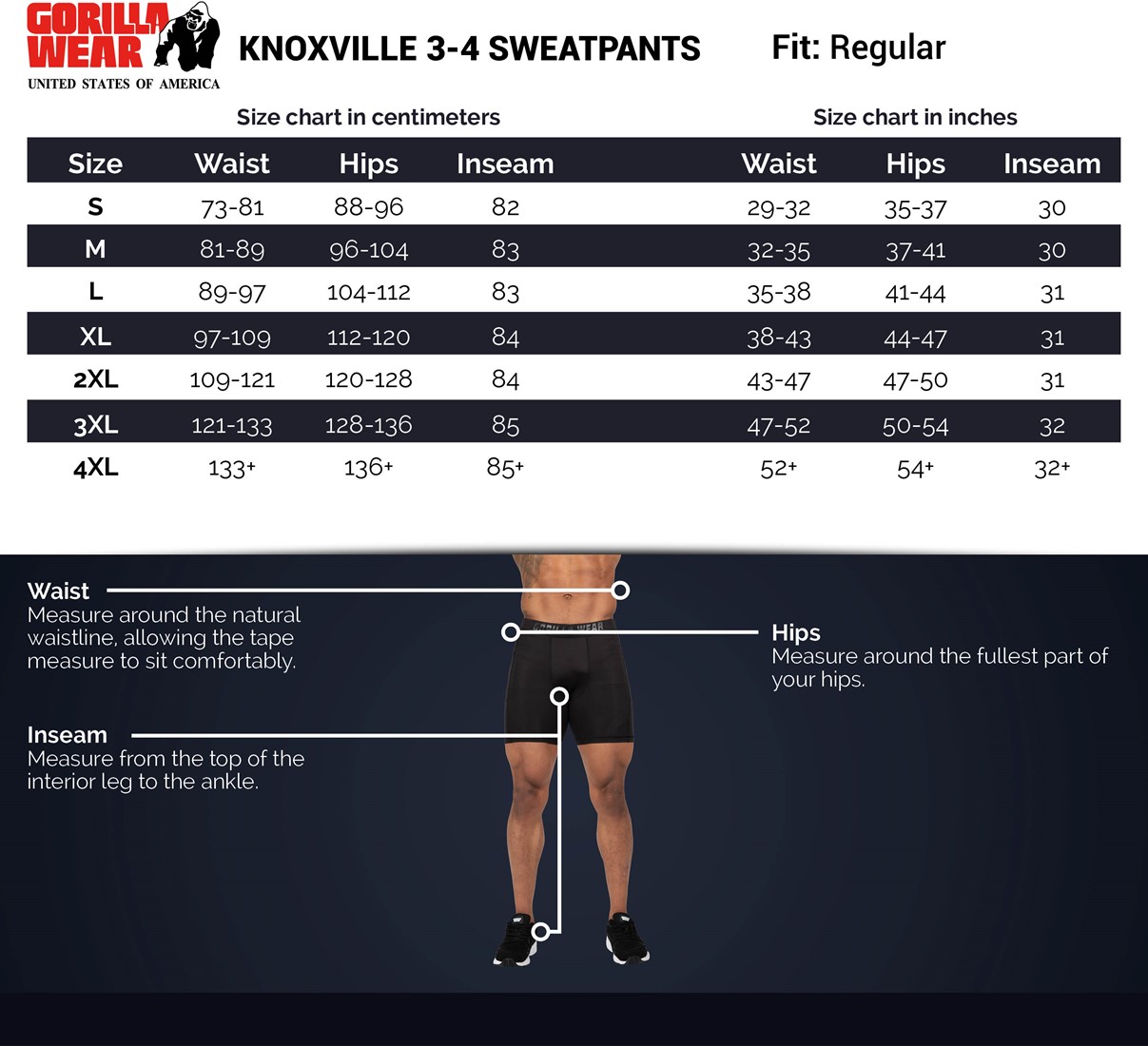 knoxville-pants-sizechart
