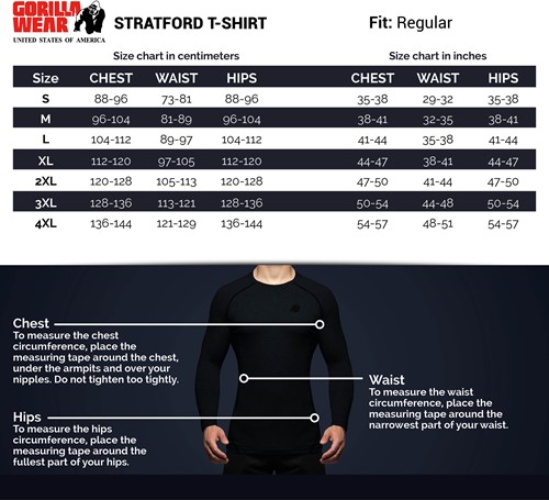stratford-t-shirt-sizechart