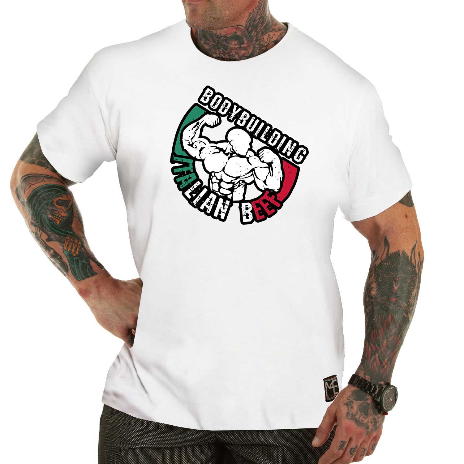 T-shirt M4E ITALIAN BEEF blanc