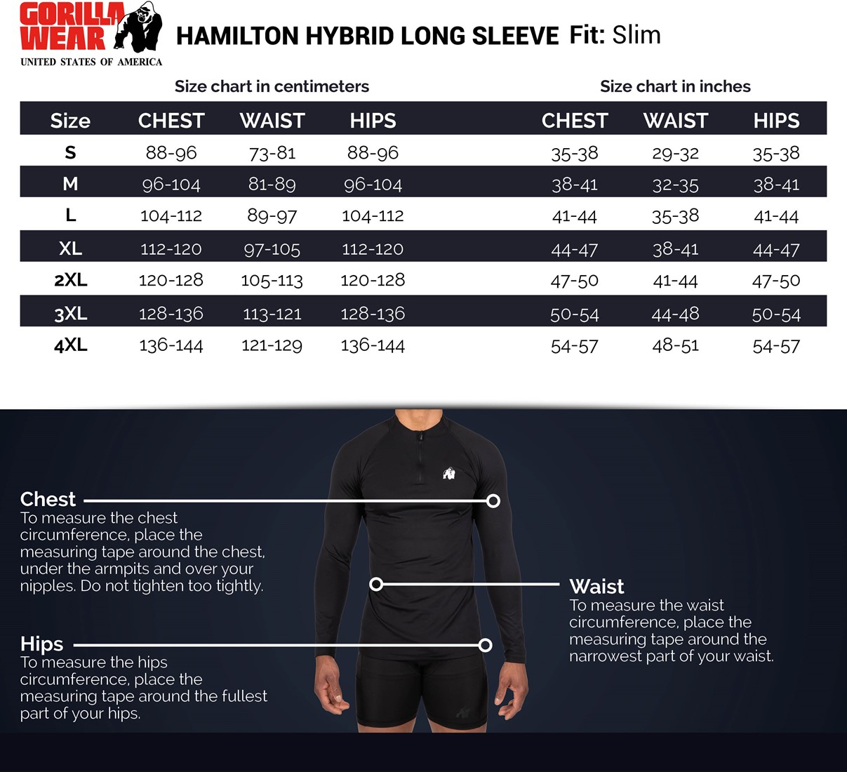 hamilton-long-sleeve-size-chart
