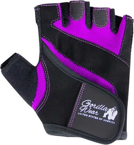 Women\'s Fitness Gloves Noir Et Violet Gorilla Wear